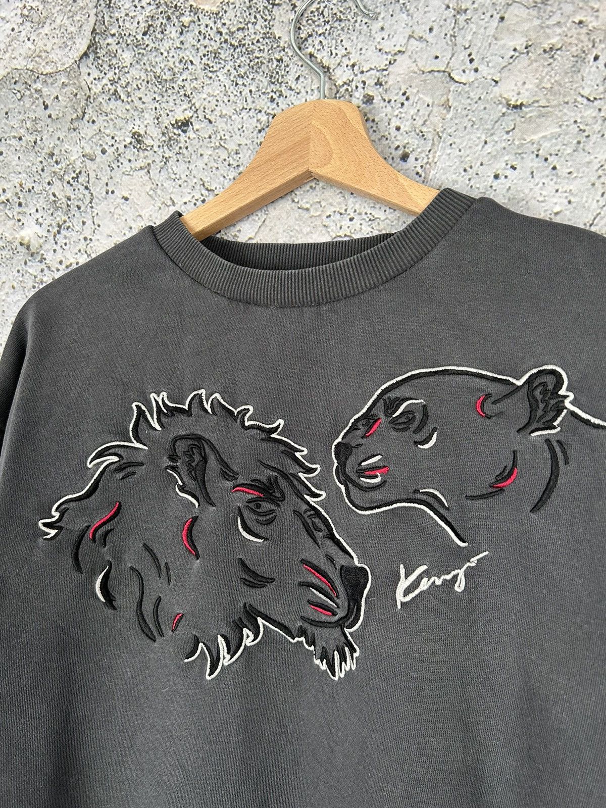 Kenzo Kenzo Kids 14 Lion Tiger Crewneck Luxury Designer Rare Hype Size US XS / EU 42 / 0 - 3 Thumbnail