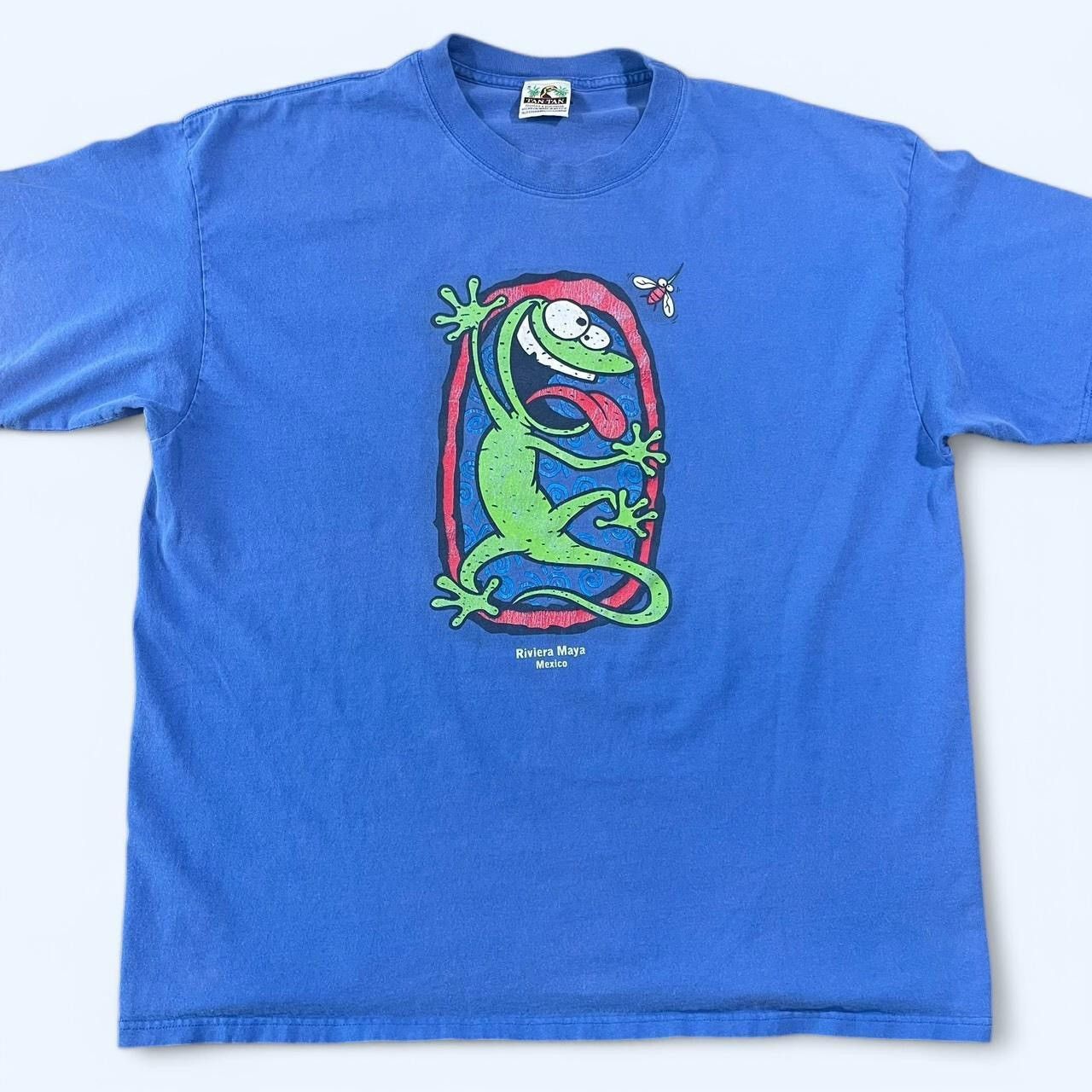 Vintage Vintage 90’s Crazy Lizard Riviera Maya, Mexico T-shirt Size US XXL / EU 58 / 5 - 1 Thumbnail