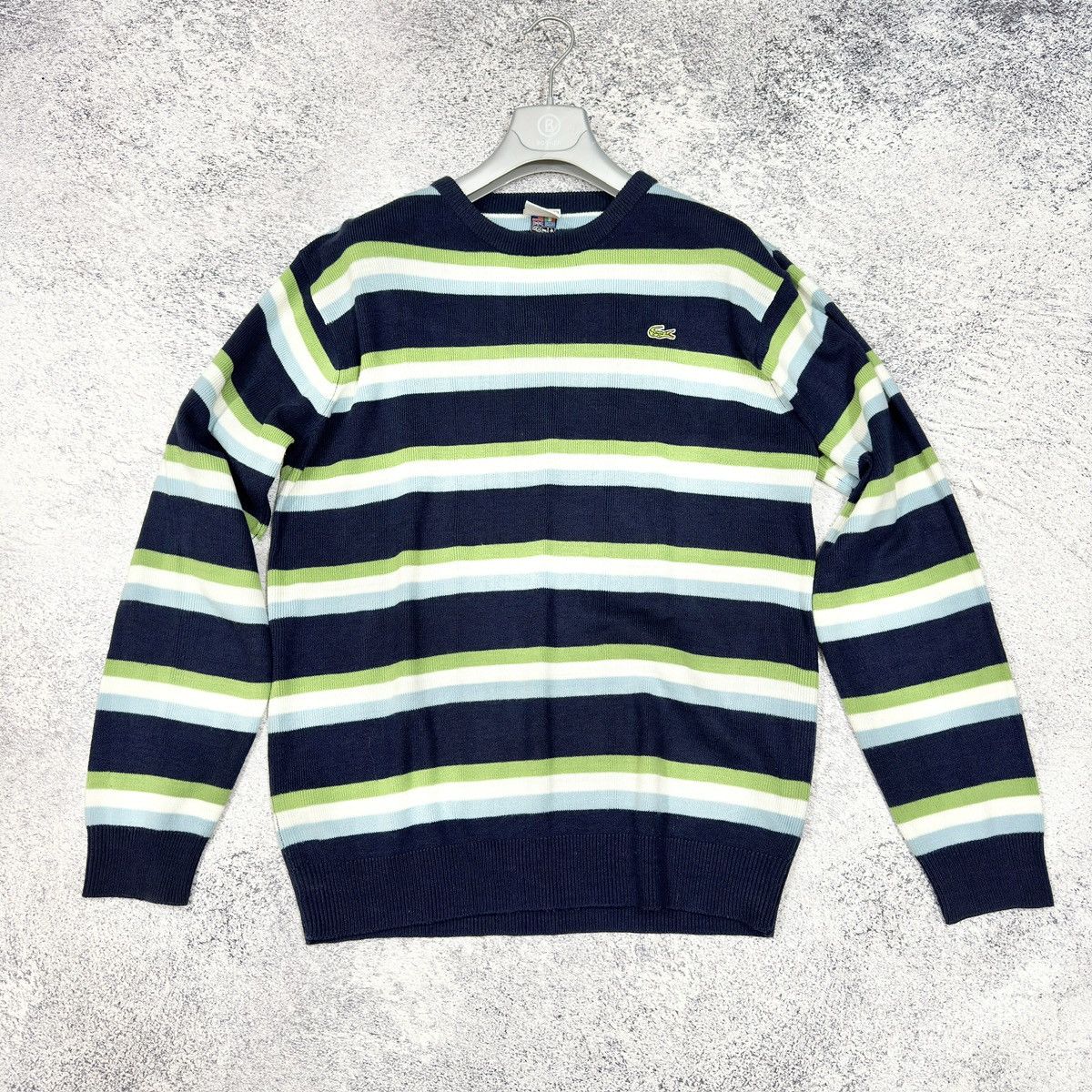 Lacoste Crew Neck Vintage Sweater L size