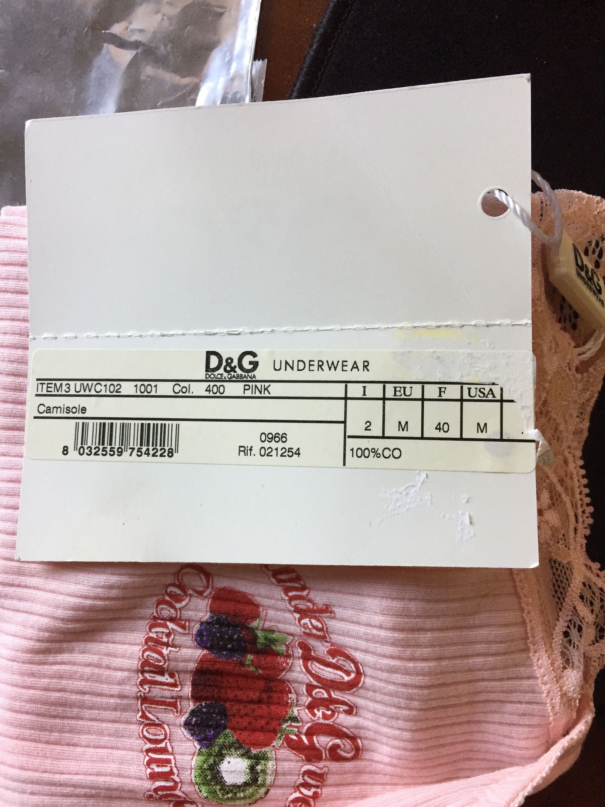 Dolce & Gabbana D&G Pink Cami NWT Y2K Coquette Fruit Embroidered Archival Size M / US 6-8 / IT 42-44 - 8 Thumbnail
