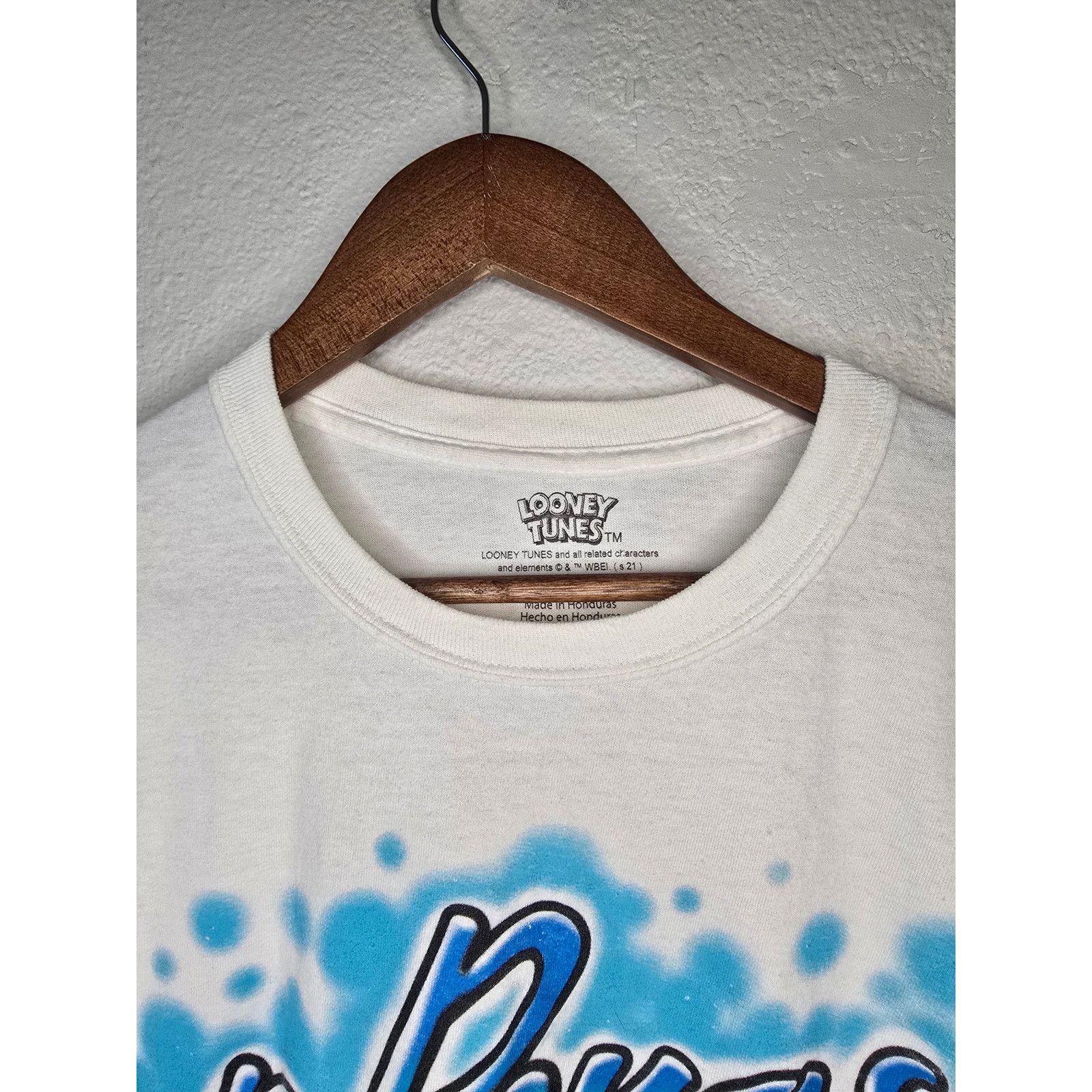 Other Looney Tunes Shirt Bugs Bunny Air Brush White L Cartoon Tee Size US L / EU 52-54 / 3 - 8 Thumbnail