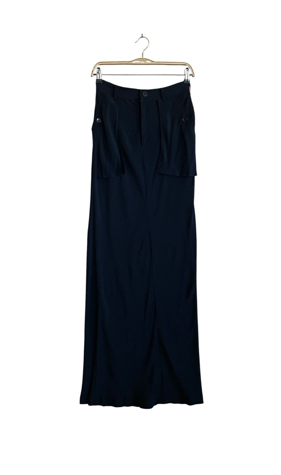 Yohji Yamamoto Vintage Japanese Brand Yohji Yamamoto 100% Silk Skirt 2000s Size 26" / US 2 / IT 38 - 2 Thumbnail