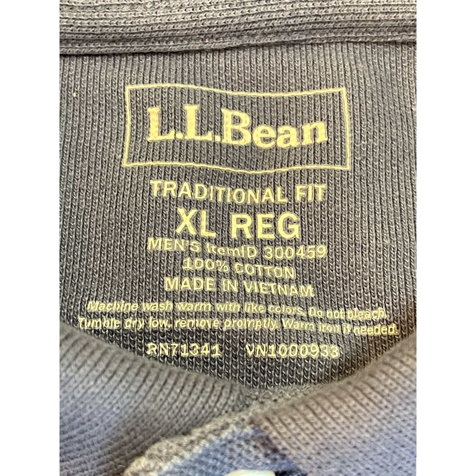 Vintage LL Bean Polo Shirt Mens Collared Long Sleeve XL Black Cotton Golf Outdoor All Seasons Size US L / EU 52-54 / 3 - 3 Thumbnail