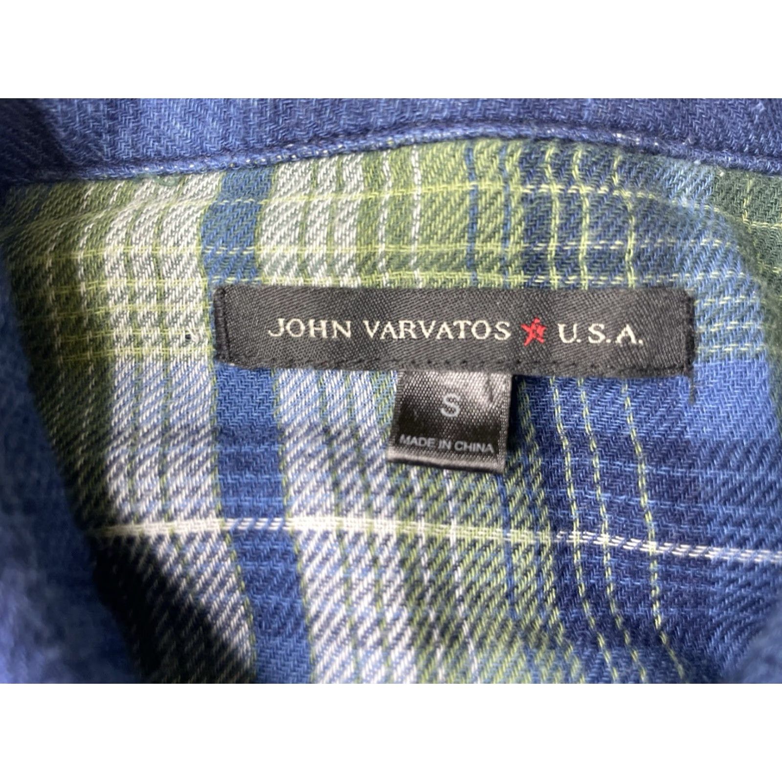 John Varvatos John Varvatos USA Plaid Western Pearl Snap Shirt Mens S Knit Cotton Multicolor Long Sleeve Casual Button-Up Band Collarstone? Size US S / EU 44-46 / 1 - 3 Thumbnail
