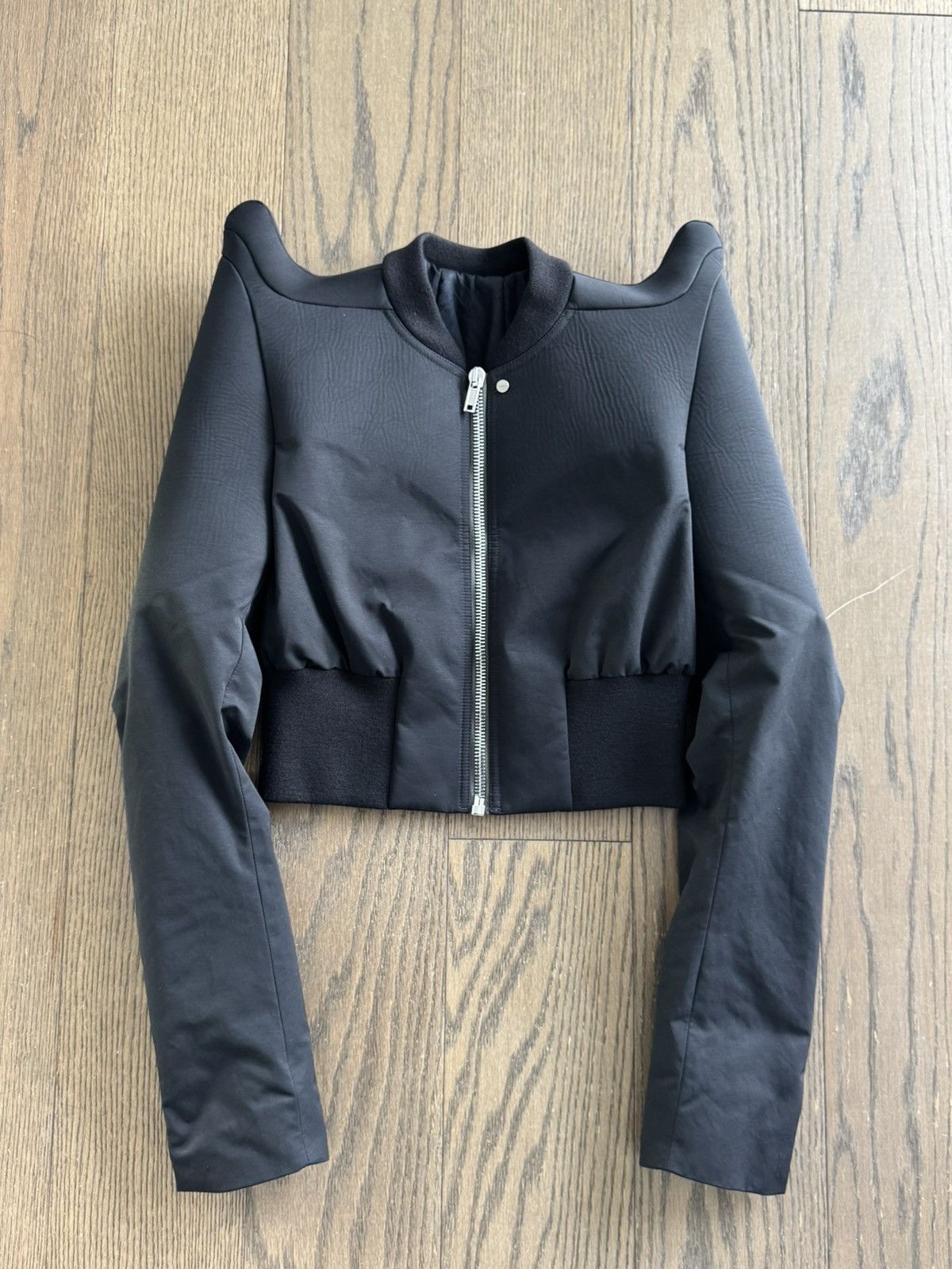 Rick Owens Rick Owens FW22 Cropped Tec Bomber Size US S / EU 44-46 / 1 - 1 Thumbnail