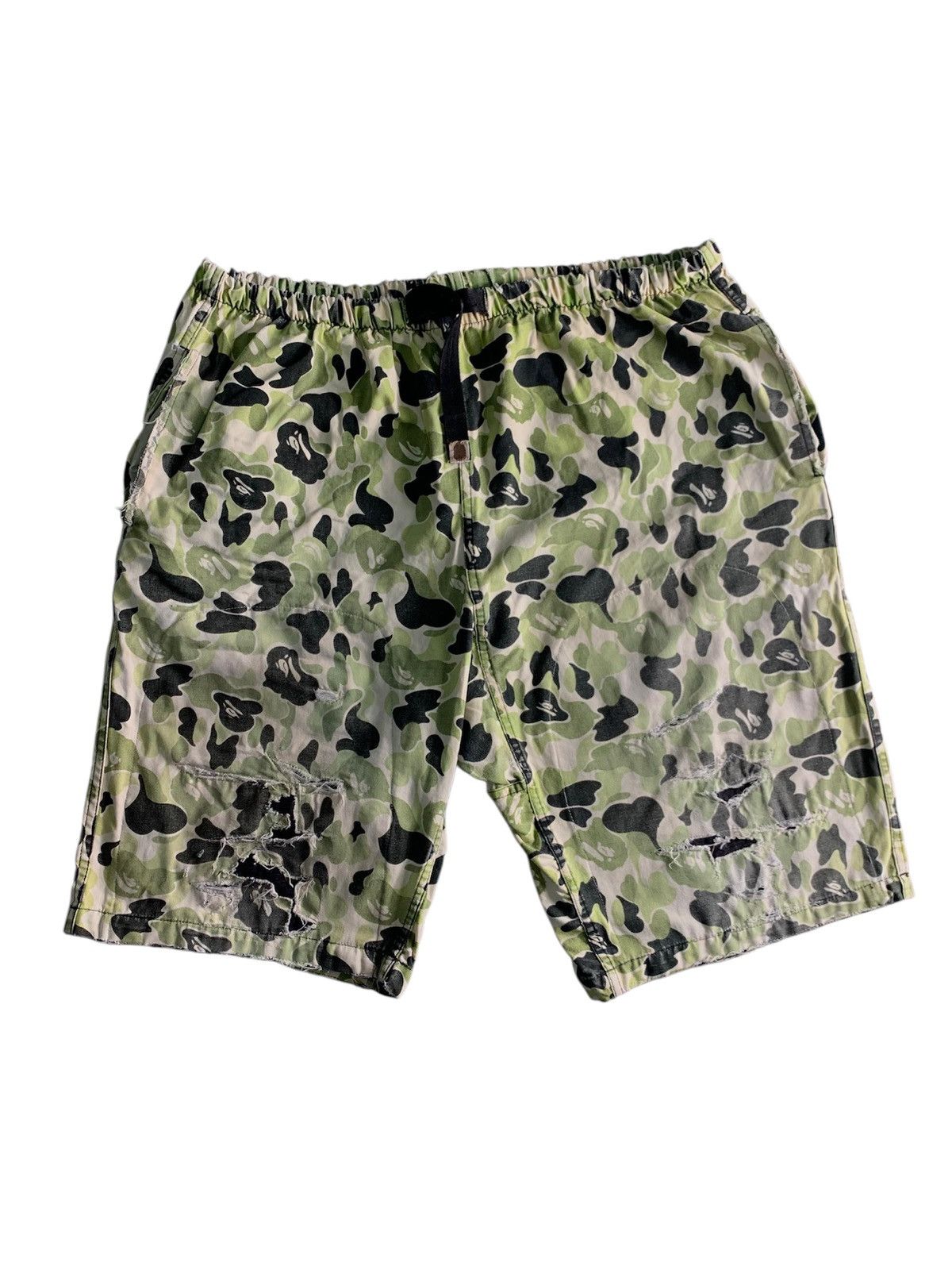 Japanese Brand A Bathing Ape Camo cargo short pant Size US 35 - 1 Thumbnail