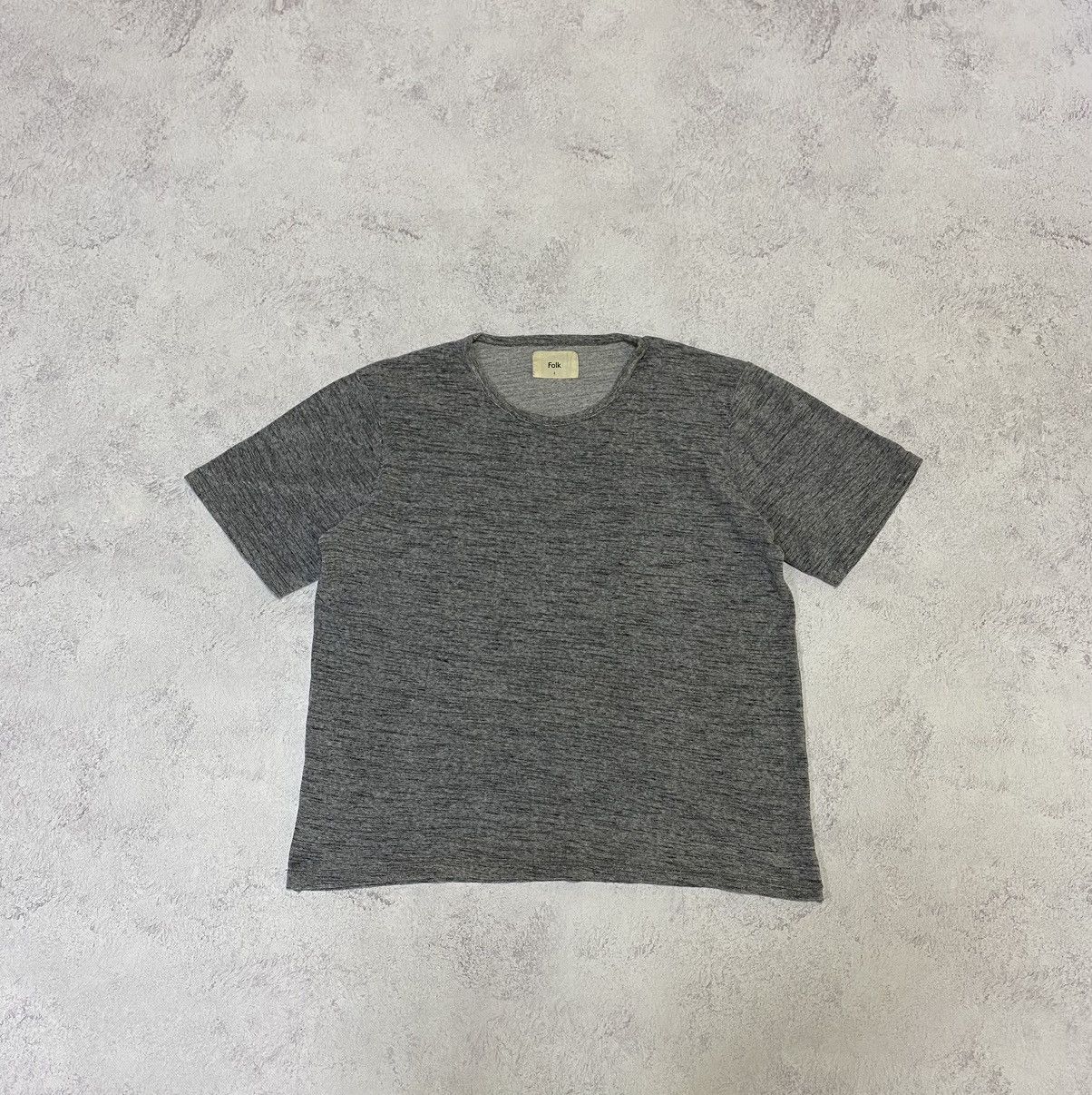 Folk Folk Mens Grey Short Sleeve T Shirt Size 3 Size US M / EU 48-50 / 2 - 1 Thumbnail