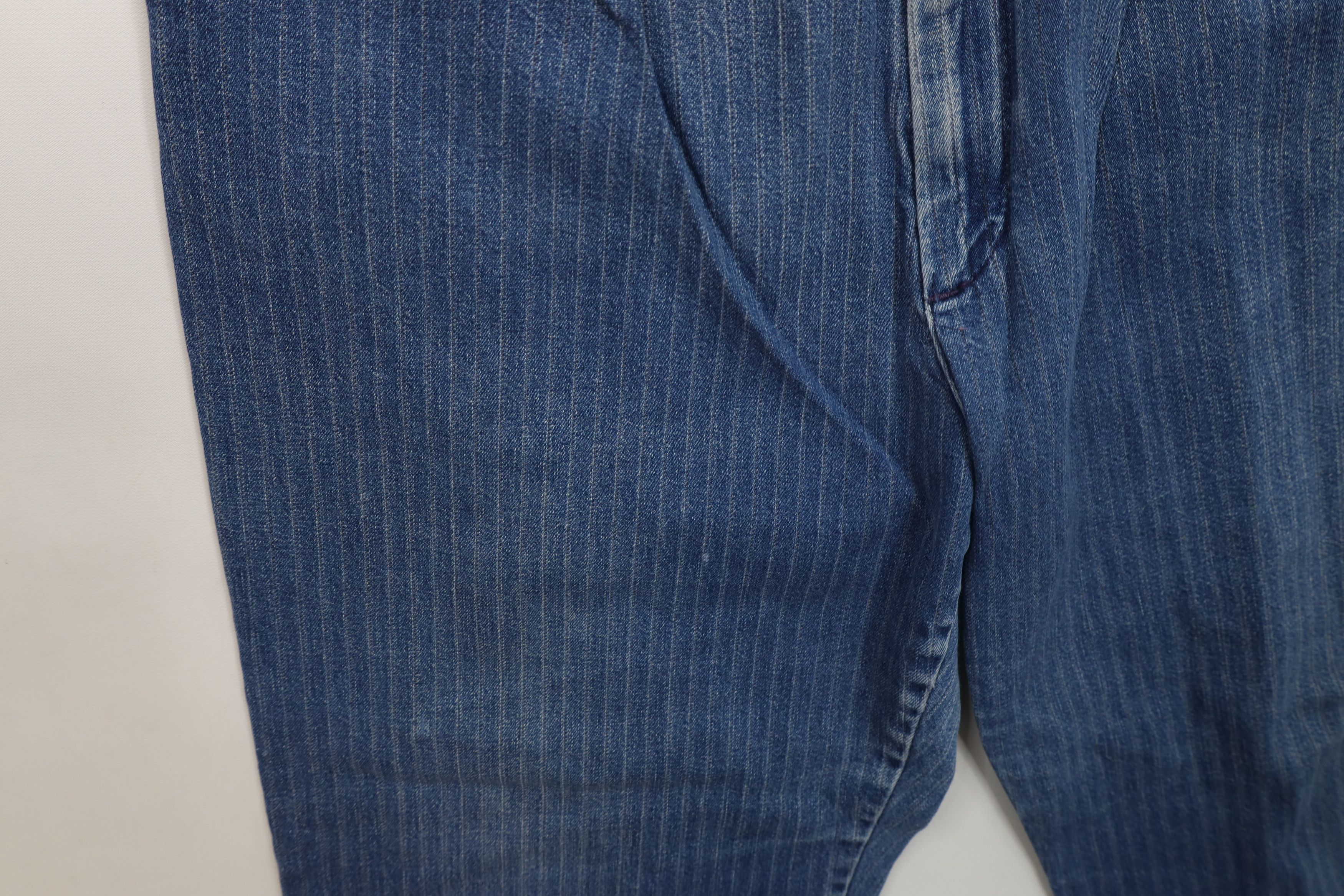 Lee × Vintage Vintage 90s Lee Relaxed Fit Tapered Leg Denim Jeans Striped Size 28" / US 6 / IT 42 - 7 Thumbnail