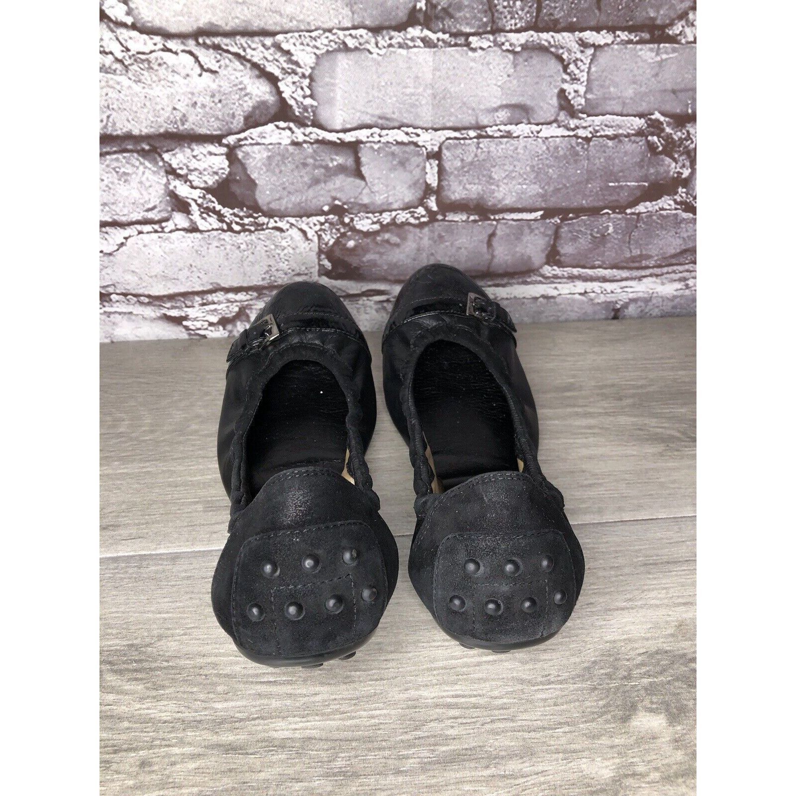 Tod's Tod's Black Leather Cap Toe Buckle Ballerina Ballet Flats Wo Size US 10 / IT 40 - 11 Thumbnail