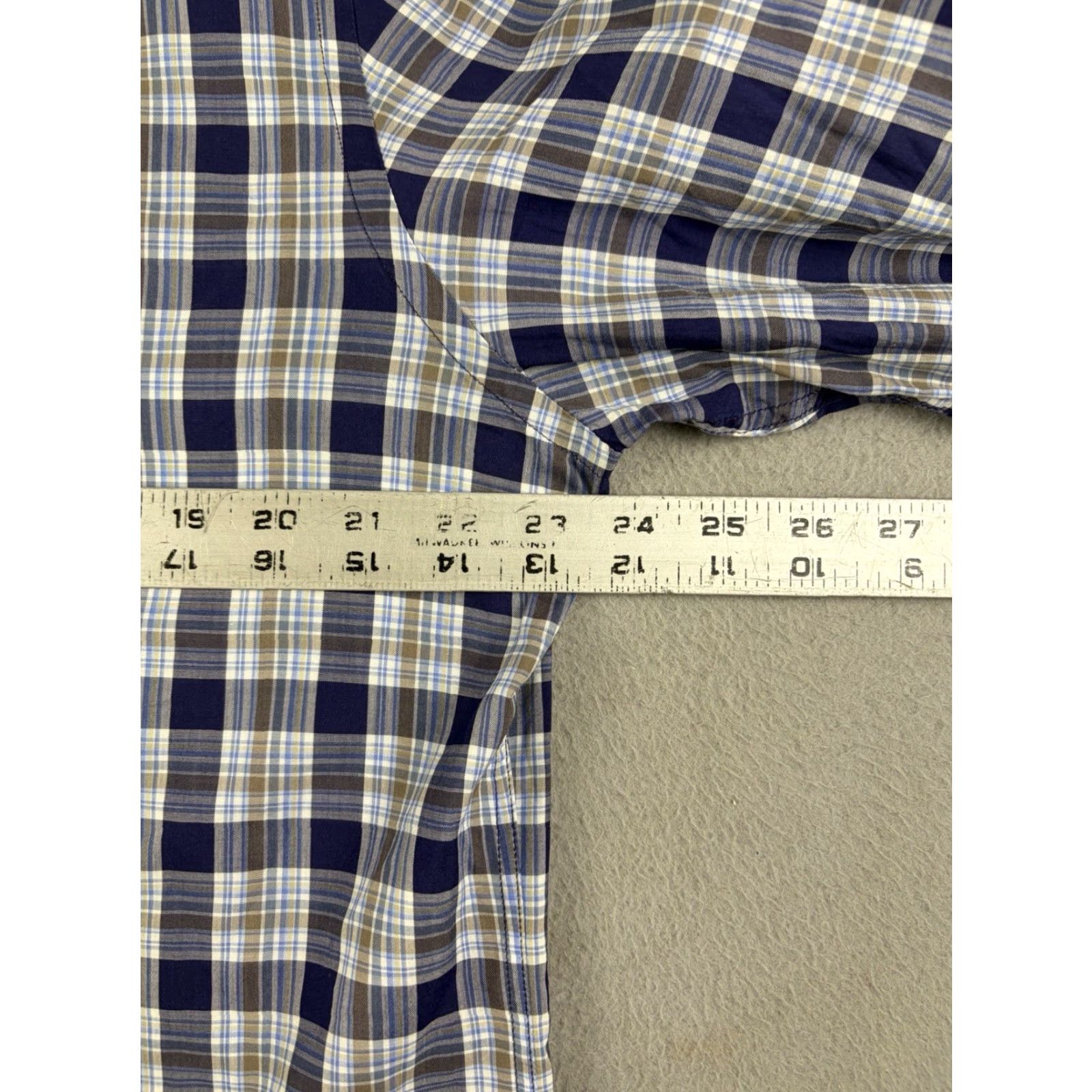 Ermenegildo Zegna Ermenegildo Zegna Shirt Mens XL Blue Plaid Long Sleeve Button Down Casual Size US XL / EU 56 / 4 - 6 Thumbnail