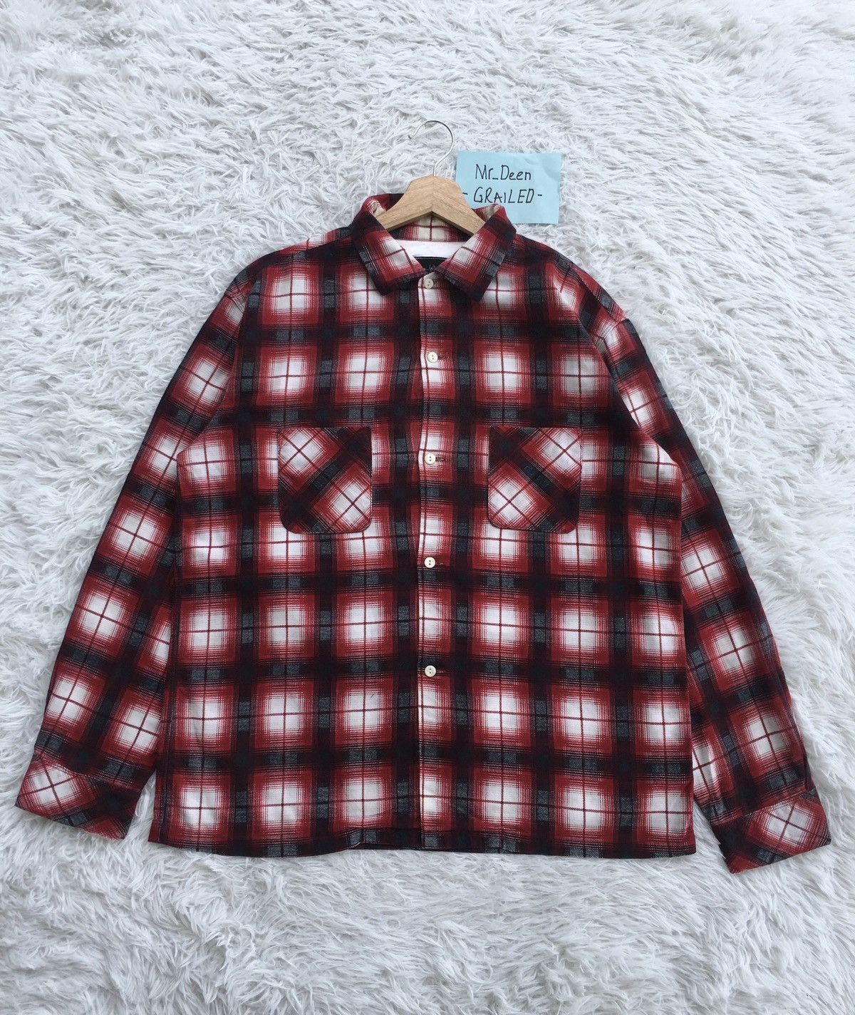 Number (N)ine Rare Number Nine Checkered Flannel Shirt Size US L / EU 52-54 / 3 - 1 Thumbnail