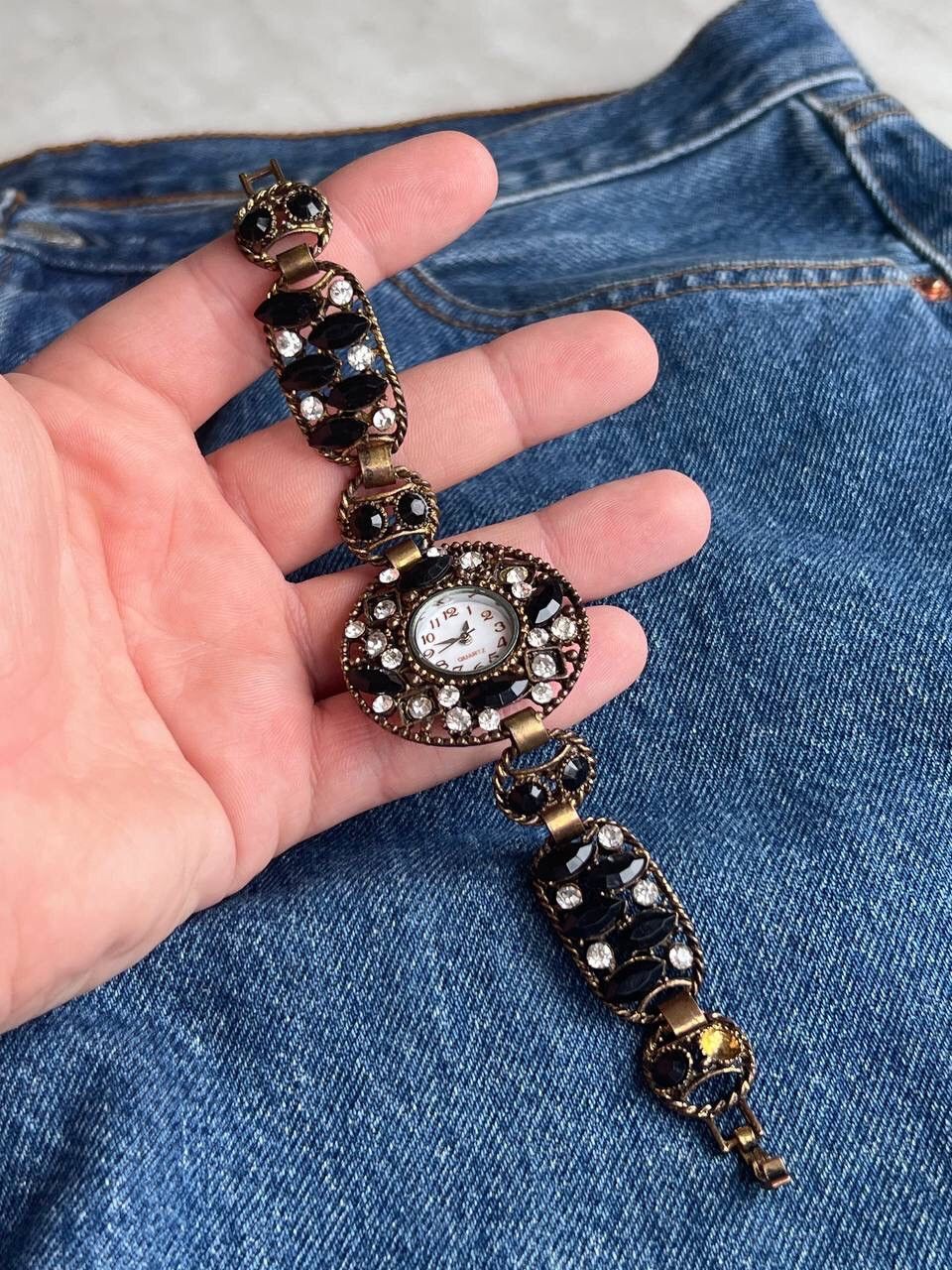Japanese Brand × Vintage Vintage Japanese style Crystals futuristic Watch Bracelet Size ONE SIZE - 4 Thumbnail