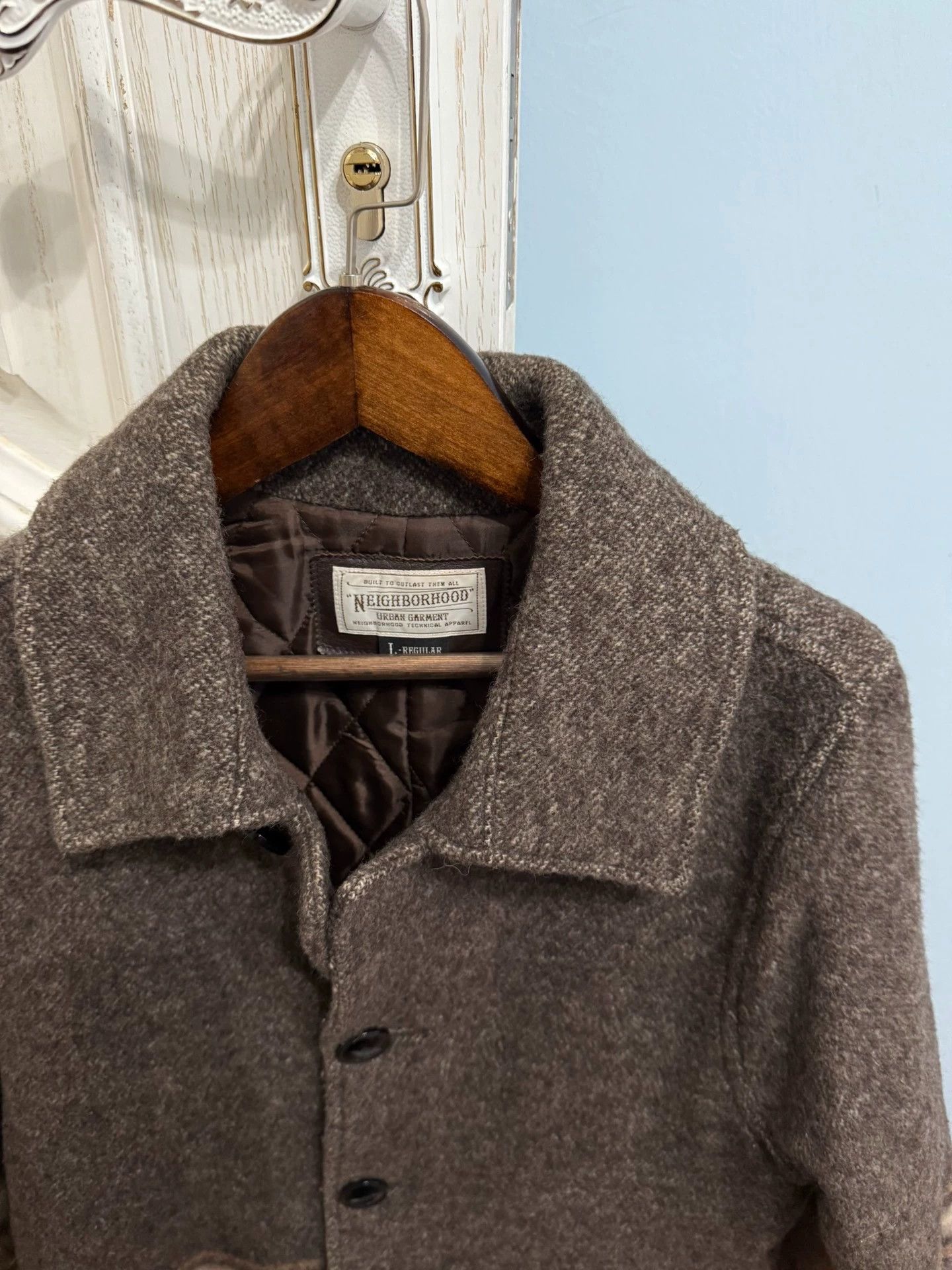 Neighborhood NEIGHBORHOOD TIMBER wool coat men's over hip length 9/10 Size US L / EU 52-54 / 3 - 2 Thumbnail