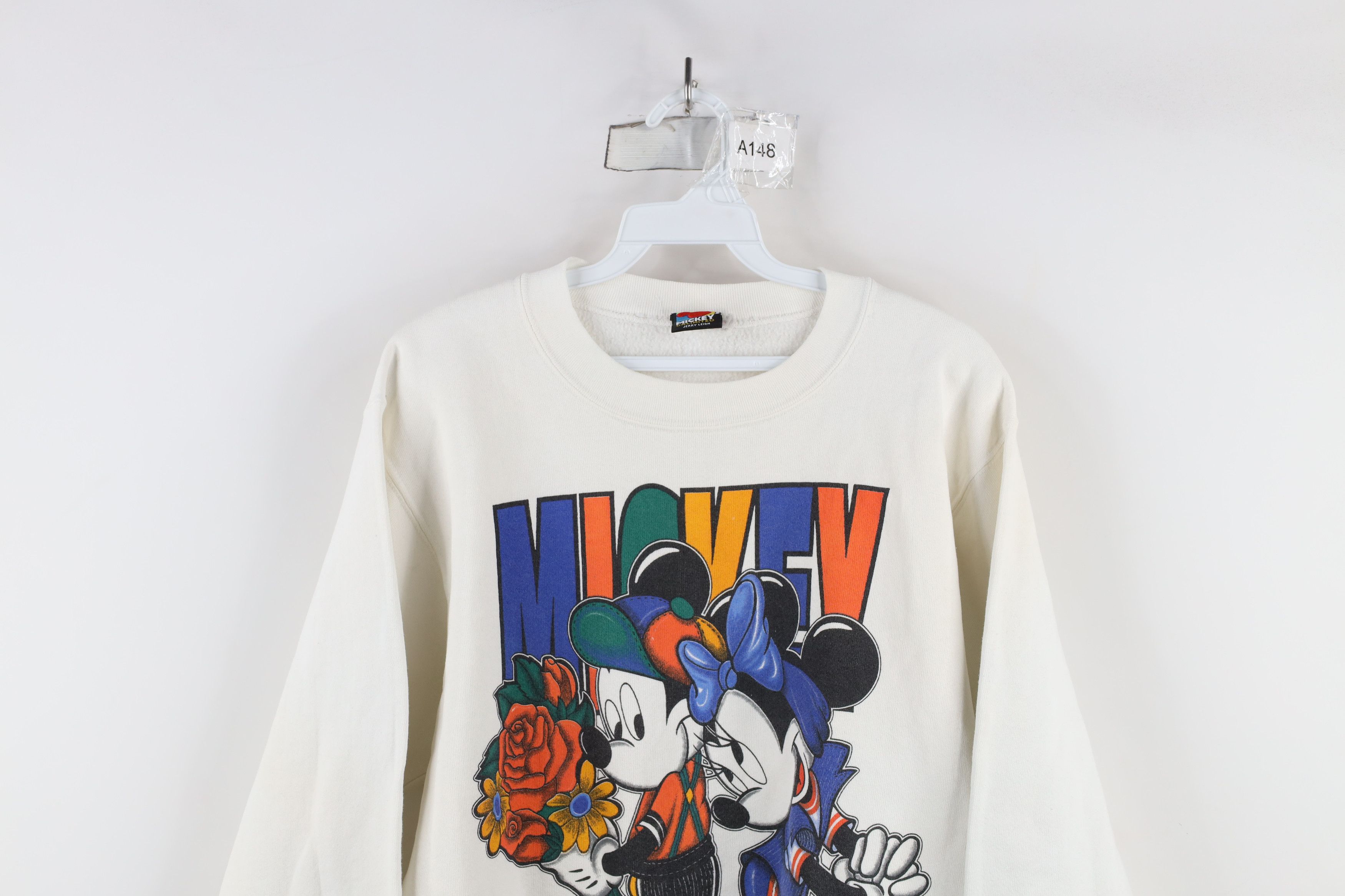 Disney × Vintage Vintage 90s Disney Mickey Minnie Mouse Crewneck Sweatshirt Size S / US 4 / IT 40 - 2 Thumbnail
