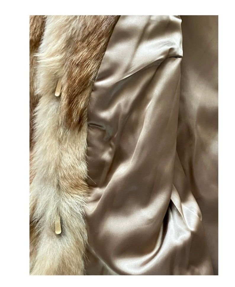 Japanese Brand × Vintage Iconic Vintage 80s Fox Fur Coat oversized Y2K Size M / US 6-8 / IT 42-44 - 7 Thumbnail