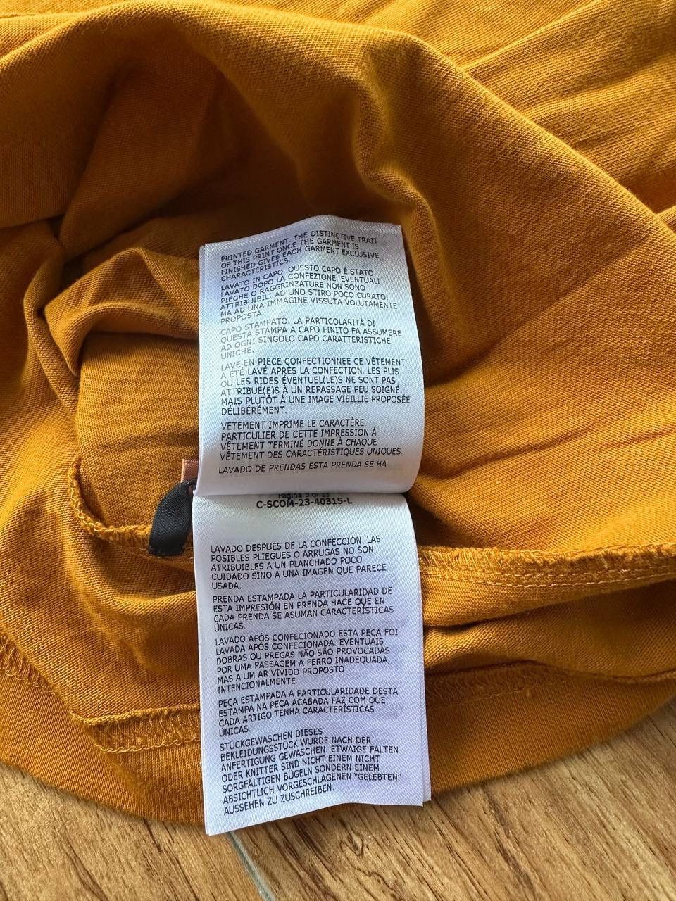 Moncler Moncler Garment-Washed T-Shirt Orange SS24 Collection Size US L / EU 52-54 / 3 - 8 Thumbnail