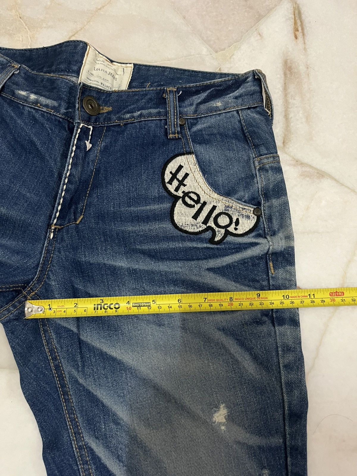 Japanese Brand Yoshitomo Nara Lolita Distressed denim jeans Size US 30 / EU 46 - 19 Thumbnail