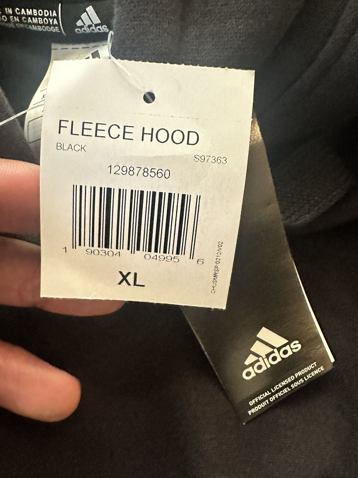 Adidas Adidas Fleece Hoodie Size US XL / EU 56 / 4 - 5 Thumbnail