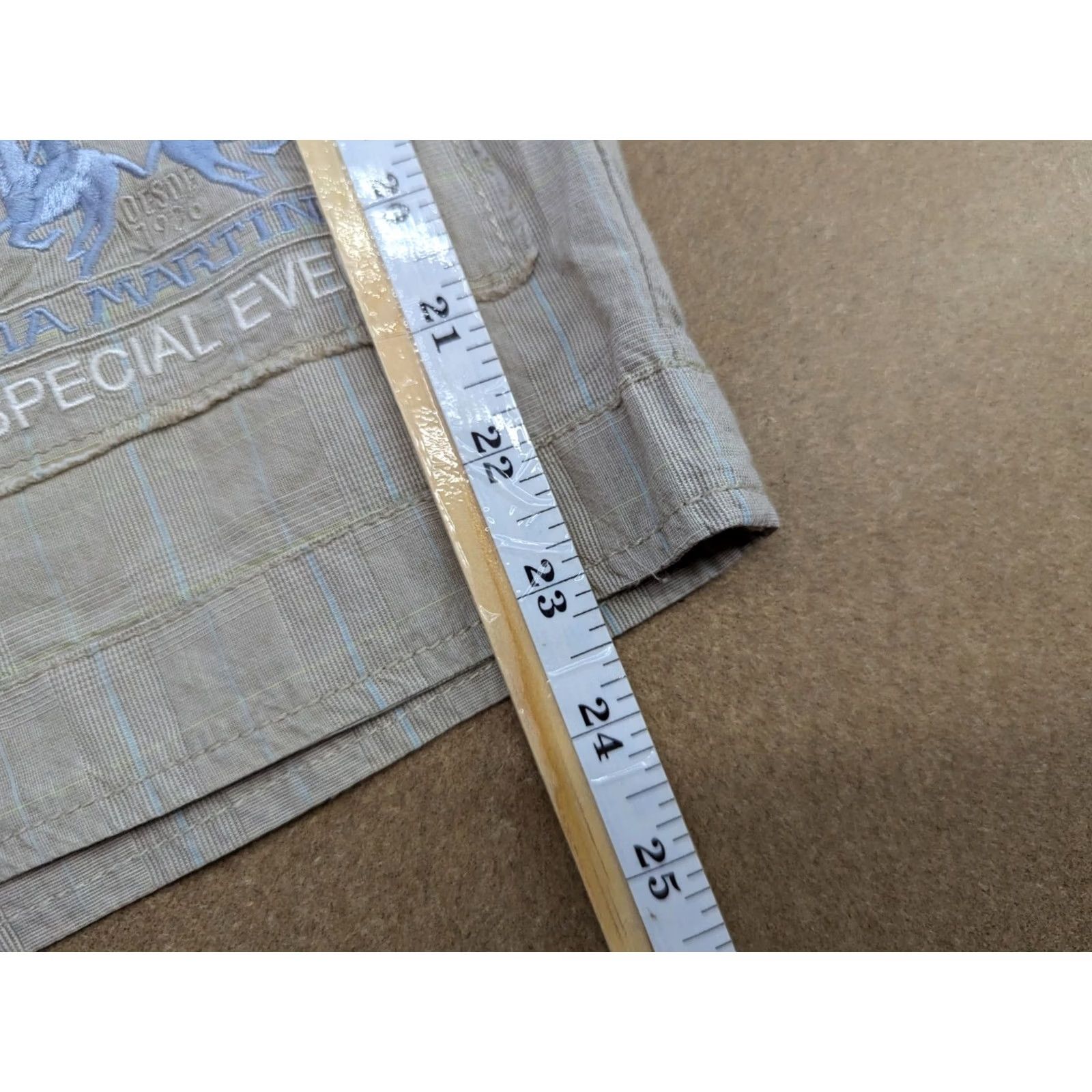 La Martina La Martina Chino Shorts Mens Beige Size 14 Regular 32 Inseam 13 in Pockets Cotton Vintage: No Polo Special events Casual Shirt/Hypo Size US XS / EU 42 / 0 - 4 Thumbnail