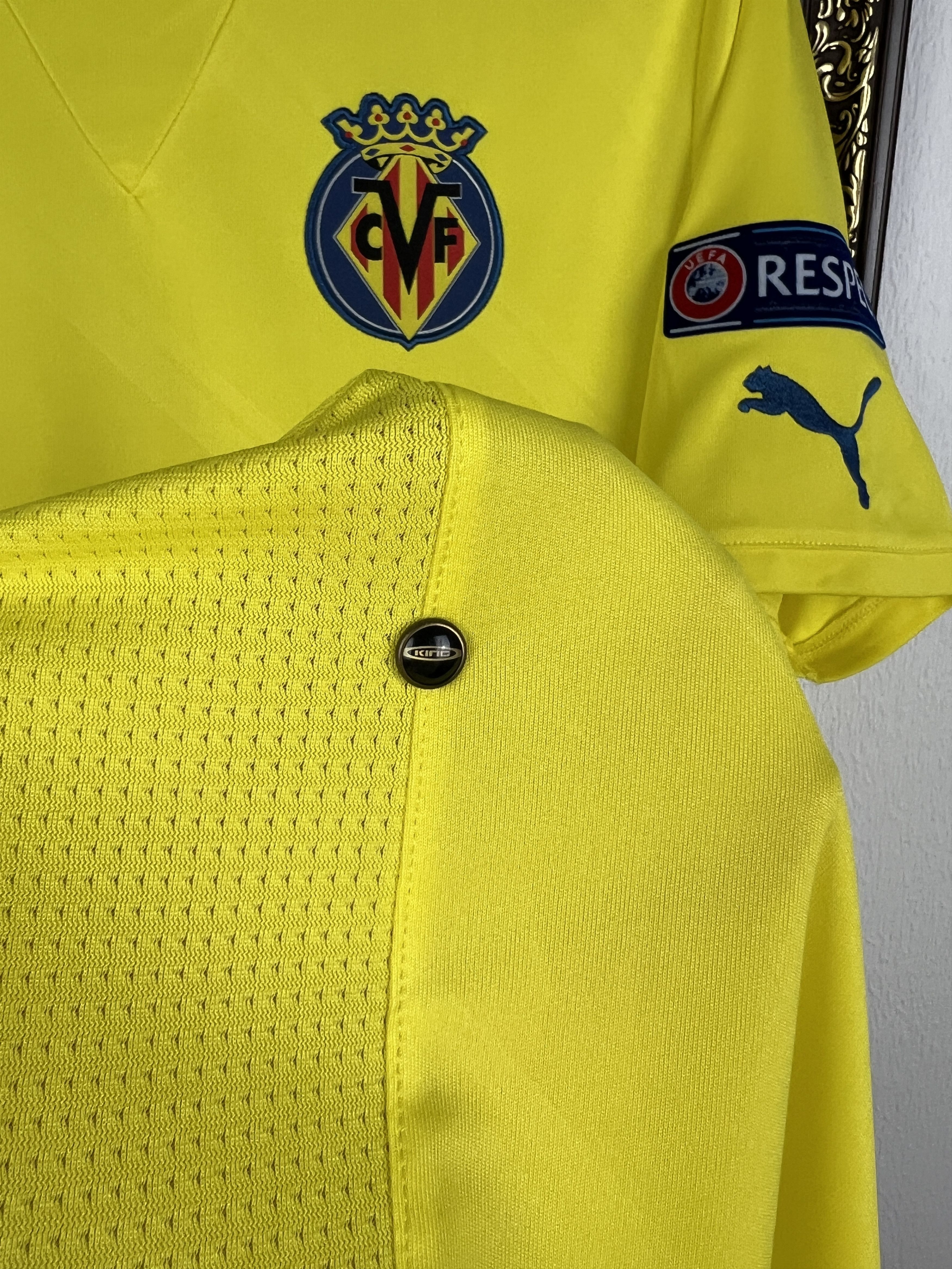 Puma Villarreal Home football shirt 2010 Soccer Jersey Trikot Size US M / EU 48-50 / 2 - 6 Thumbnail