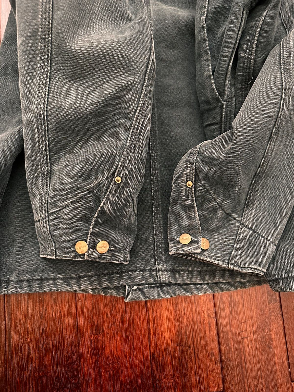 Carhartt VTG Hunter Green Chore Coat Size US L / EU 52-54 / 3 - 3 Thumbnail