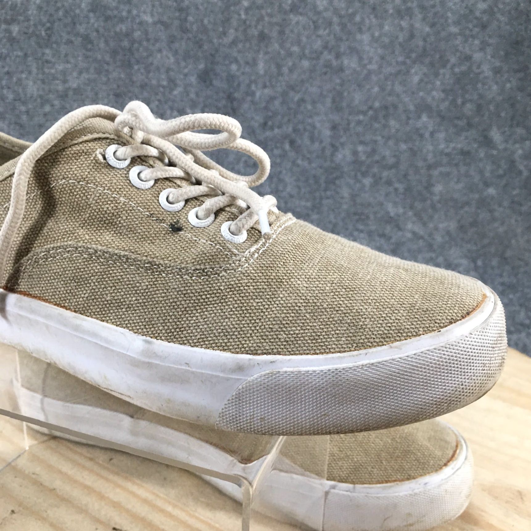 Nautica Nautica Shoes Mens 9.5 Landen Sneakers Brown Canvas Lace Up Low Top Round Toe Size US M / EU 48-50 / 2 - 7 Thumbnail