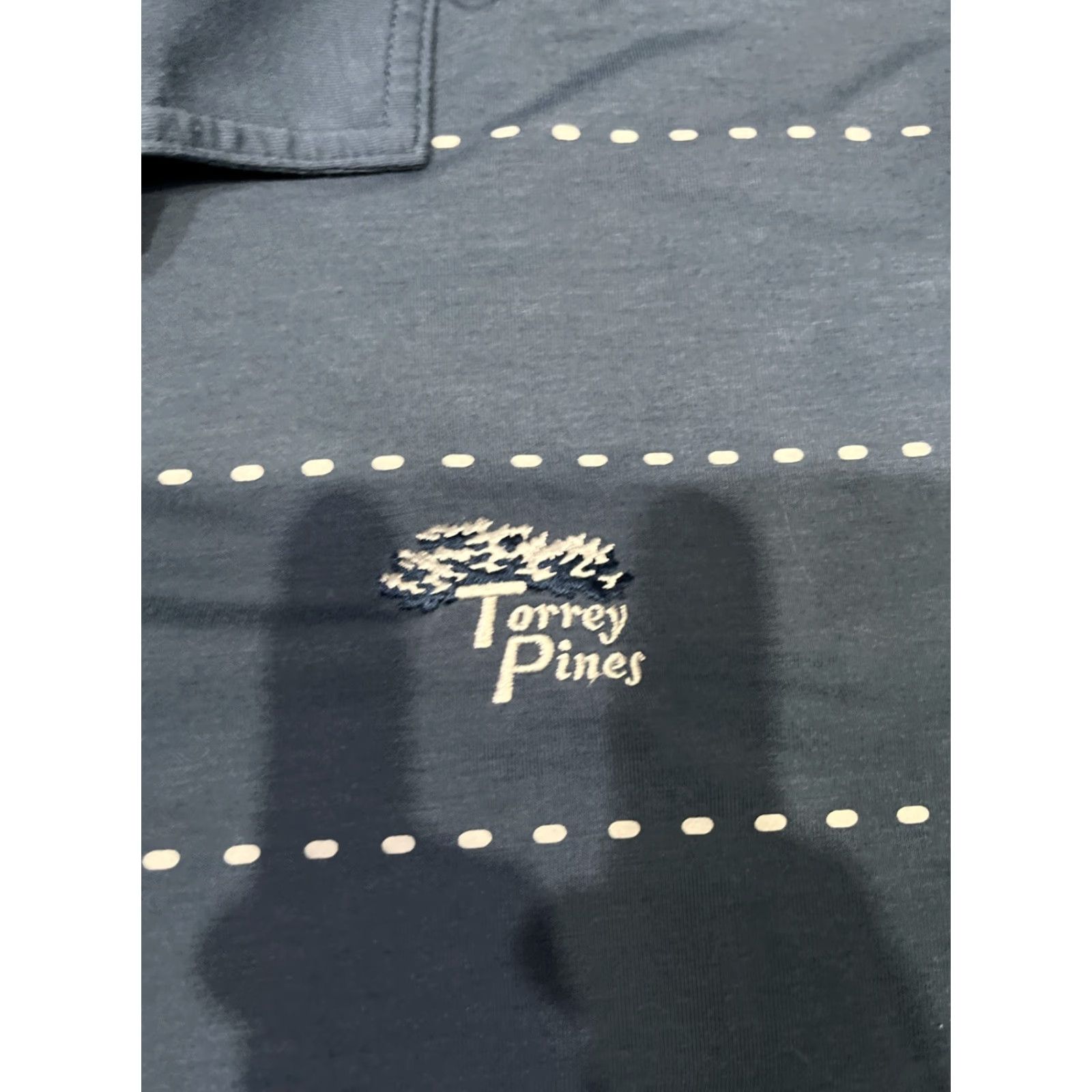 Puma Puma Mens 2XL Polo Shirt Short Sleeve Golf Blue White Torrey Pines Size US XXL / EU 58 / 5 - 3 Thumbnail