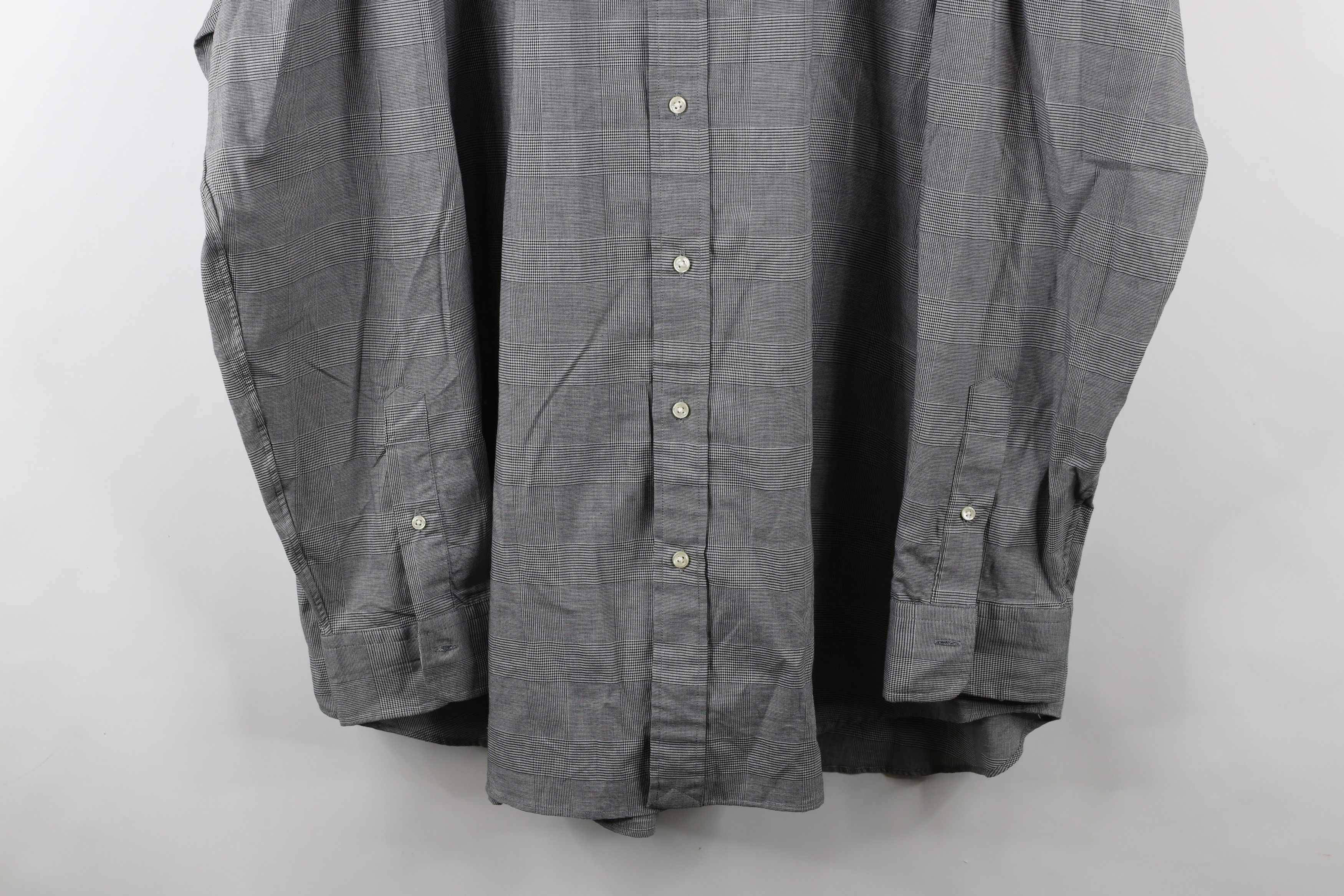 Ralph Lauren × Vintage Vintage Ralph Lauren Houndstooth Collared Button Shirt Size US XXL / EU 58 / 5 - 3 Thumbnail
