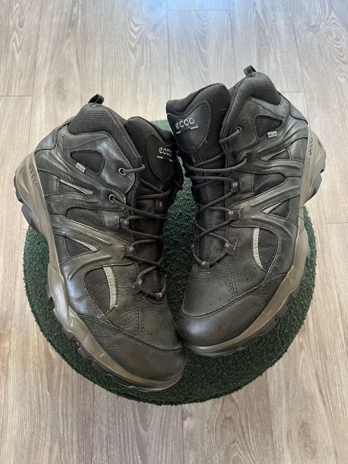 Ecco × Goretex ‼️Ecco Leather Gore-Tex GTX Waterproof Leather High Boots‼️ Size US 14 / EU 47 - 3 Thumbnail