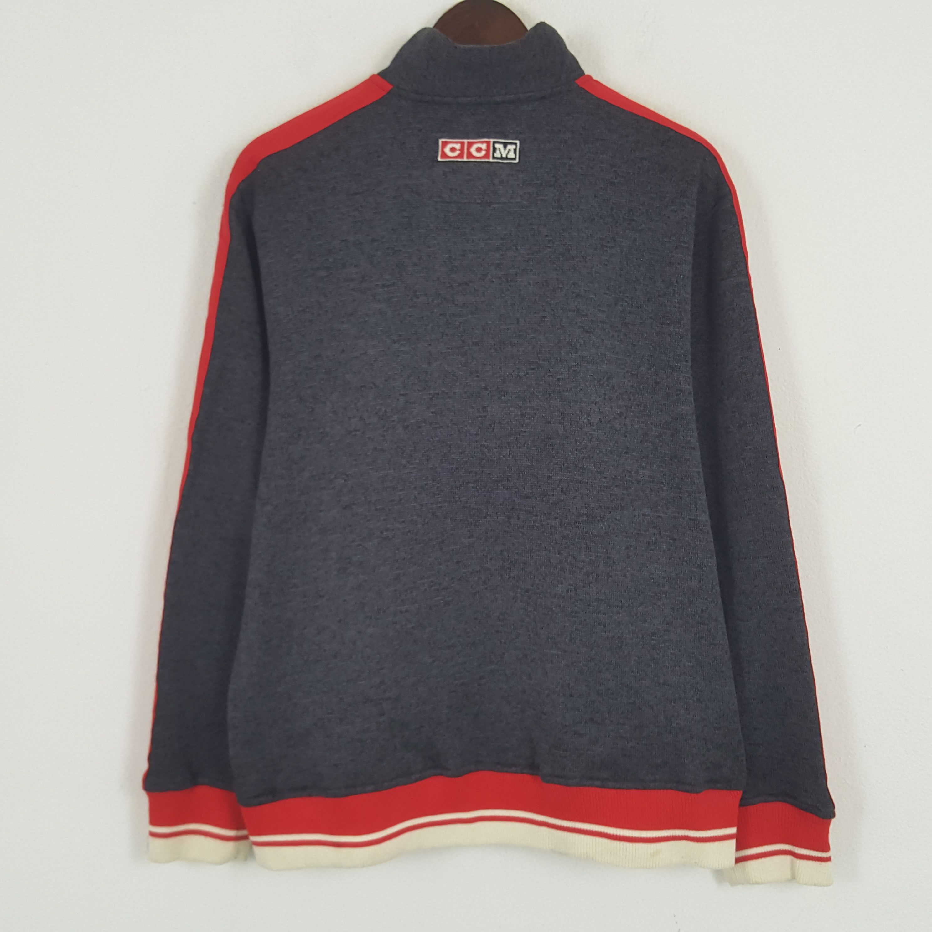 Ccm × Vintage Vintage CCM Zipper Sweater Jacket Size US L / EU 52-54 / 3 - 3 Thumbnail