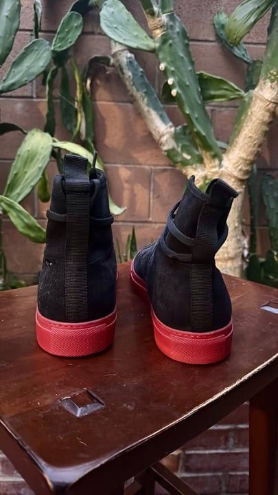 Daniel Patrick Daniel Patrick Men's Hightop Black Red Shoes Size 8 41 Pre- Size US 8 / EU 41 - 4 Thumbnail