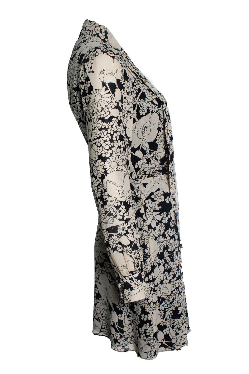Saint Laurent Paris Saint laurent, floral print dress with buttons Size S / US 4 / IT 40 - 4 Thumbnail