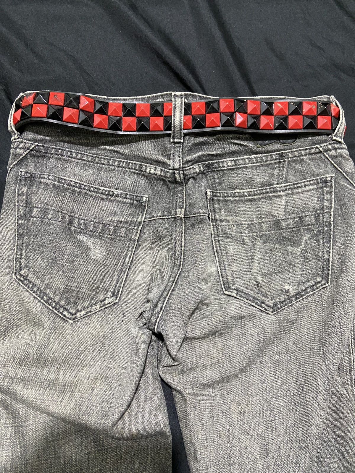Isamu Katayama Backlash JAPANESE PUNK UKNOWN BRAND LEATHER BELT 14thaddiction style Size ONE SIZE - 5 Thumbnail