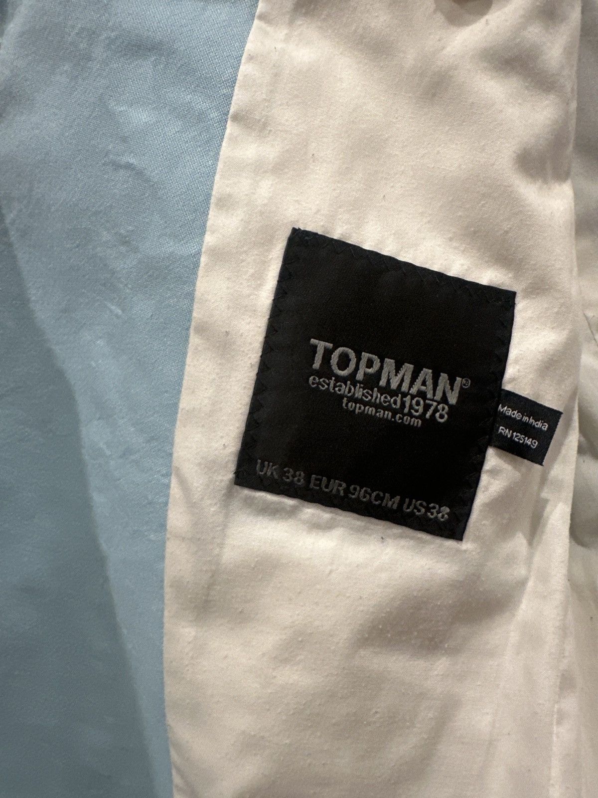 Topman Pastel Turquoise Summer Short Suit SET Size 38R - 10 Thumbnail