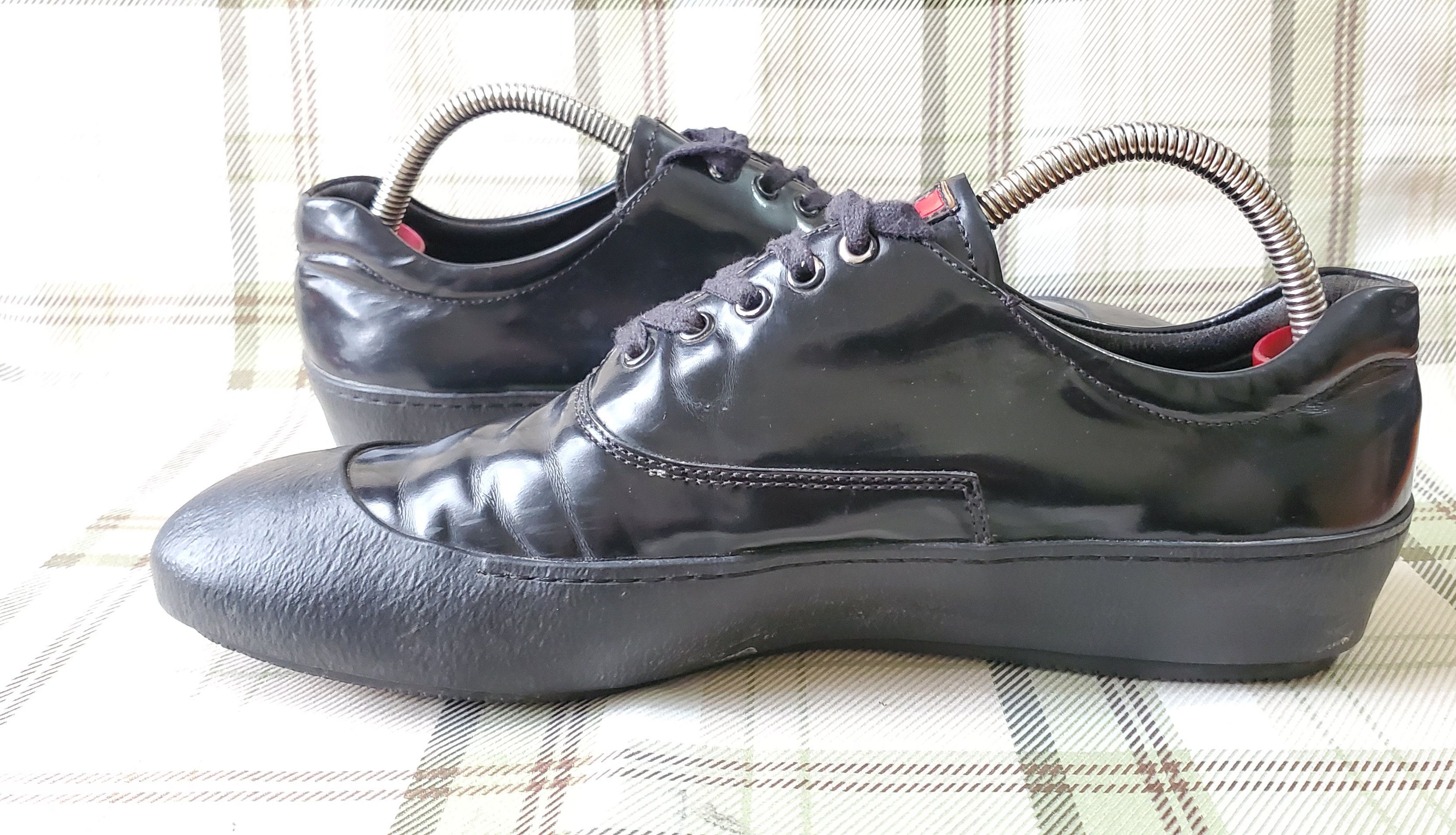 Prada Prada Black Leather Lo Top Lace Up Sneakers Size US 9 / EU 42 - 5 Thumbnail