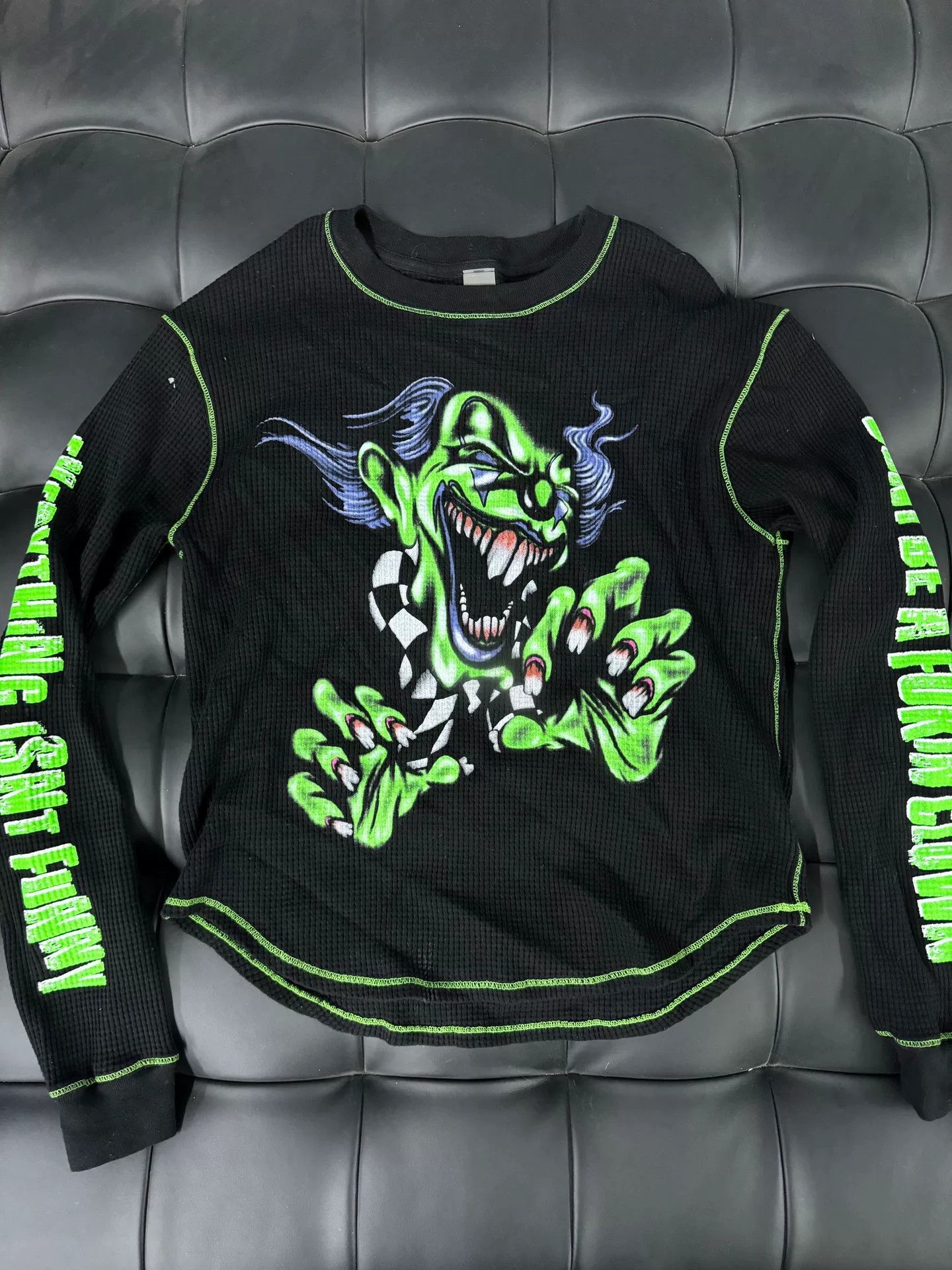 Vlone Vlone Green Choker Long Sleeve Shirt Size US M / EU 48-50 / 2 - 1 Thumbnail