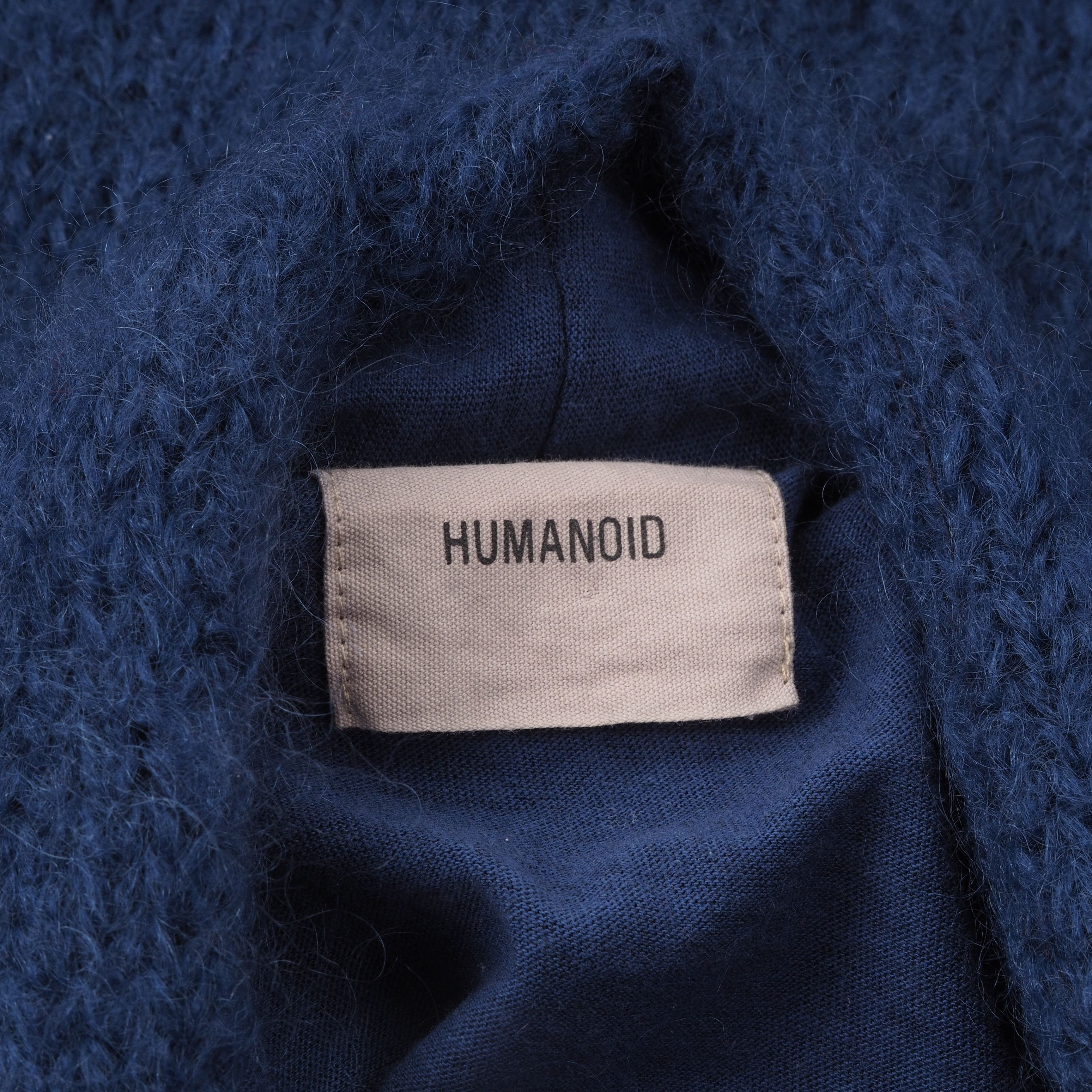 HUMANOID Humanoid Blue Mohair Long Belted Cardigan Overcoat Size M / US 6-8 / IT 42-44 - 6 Thumbnail