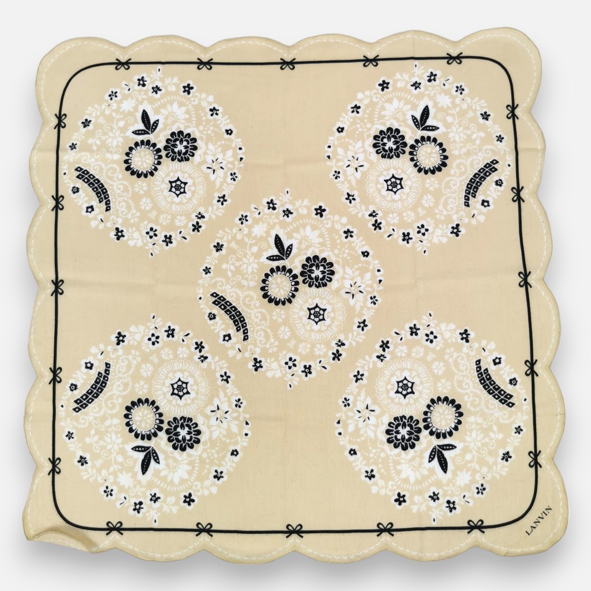 Lanvin × Vintage Vintage Lanvin Handkerchief Neckerchief Bandana Size ONE SIZE - 2 Thumbnail