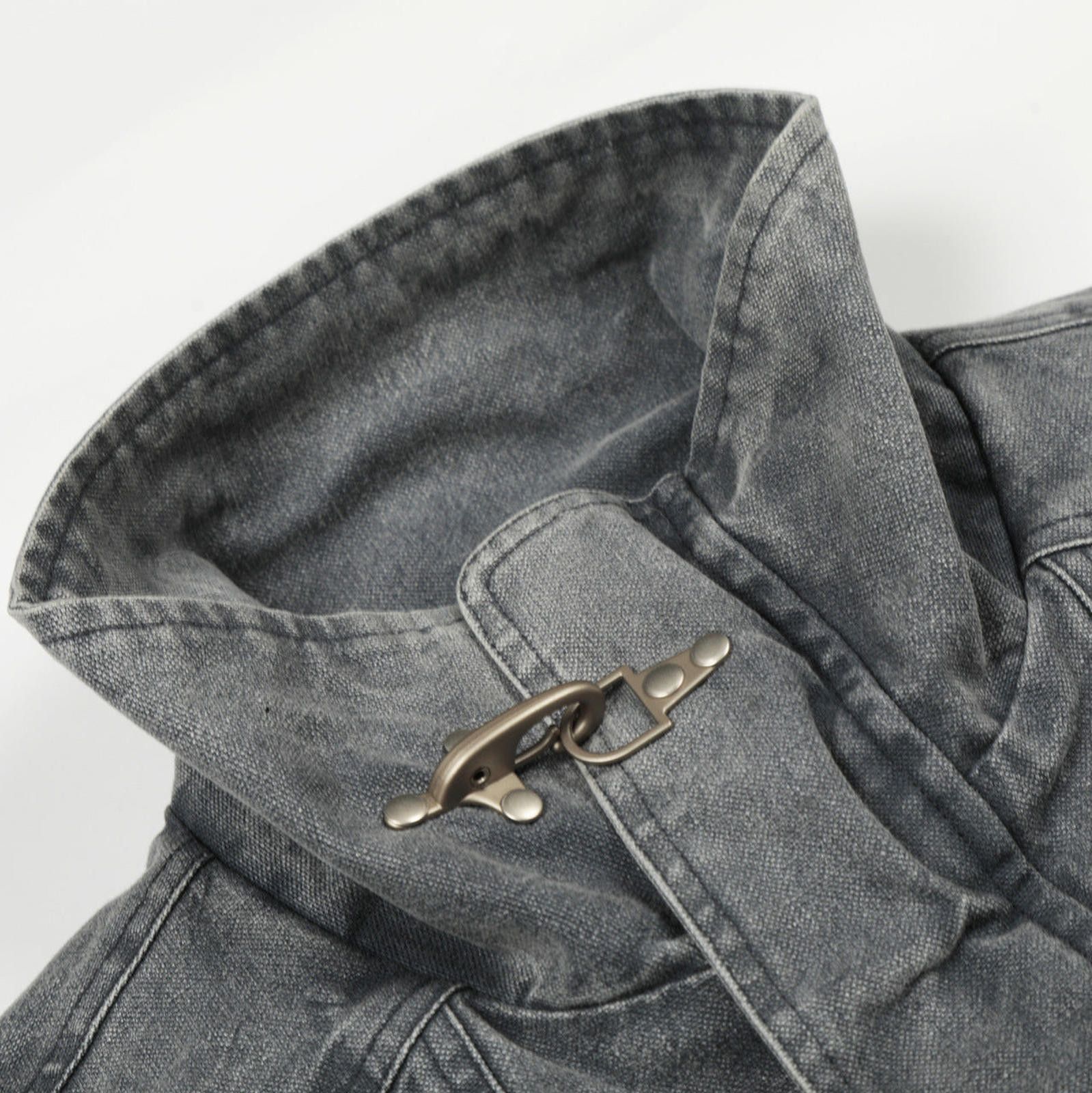 Vintage Blue Vintage Style Denim Jacket with Fireman Clasp Closure Size US M / EU 48-50 / 2 - 2 Thumbnail