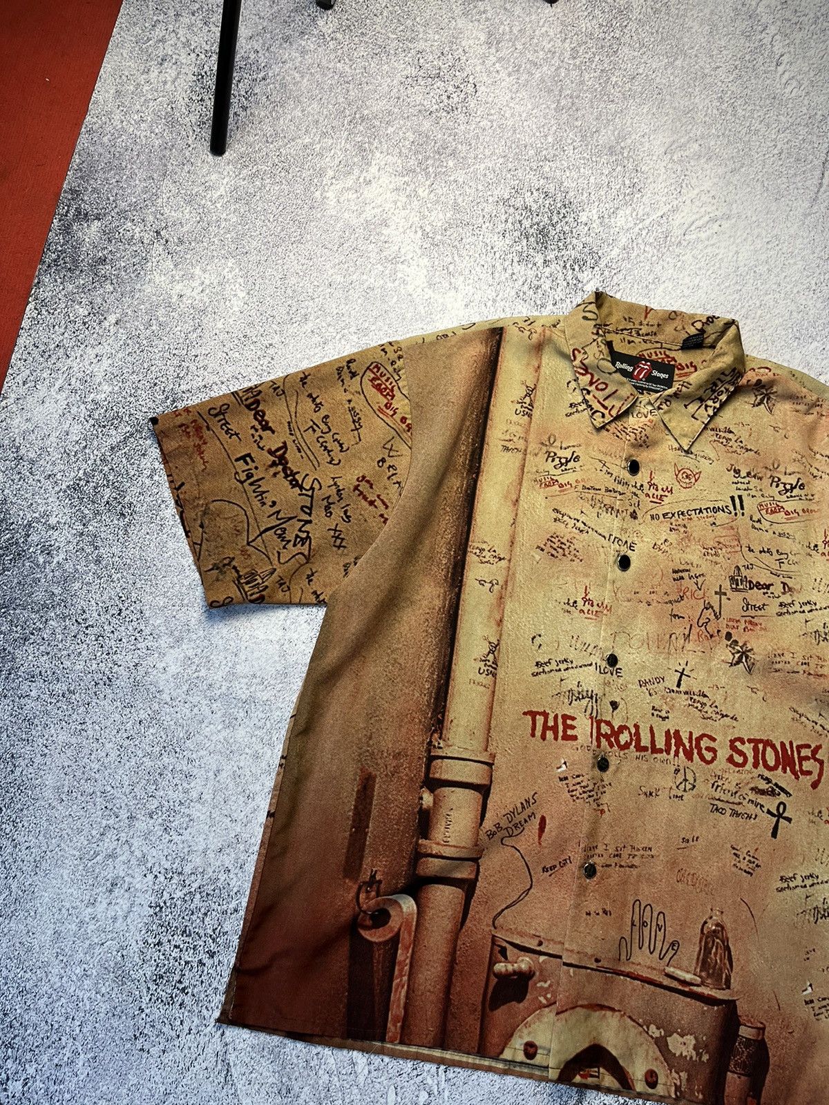 The Rolling Stones Rare 2002 The Rolling Stones "beggers banquet" button up Size US XXL / EU 58 / 5 - 2 Thumbnail