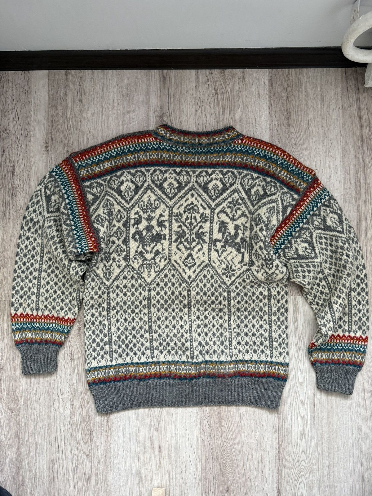 Dale Of Norway Dale Garn Wool Fair Isle Ski Sweater Oversize L 1990s Size US L / EU 52-54 / 3 - 16 Thumbnail