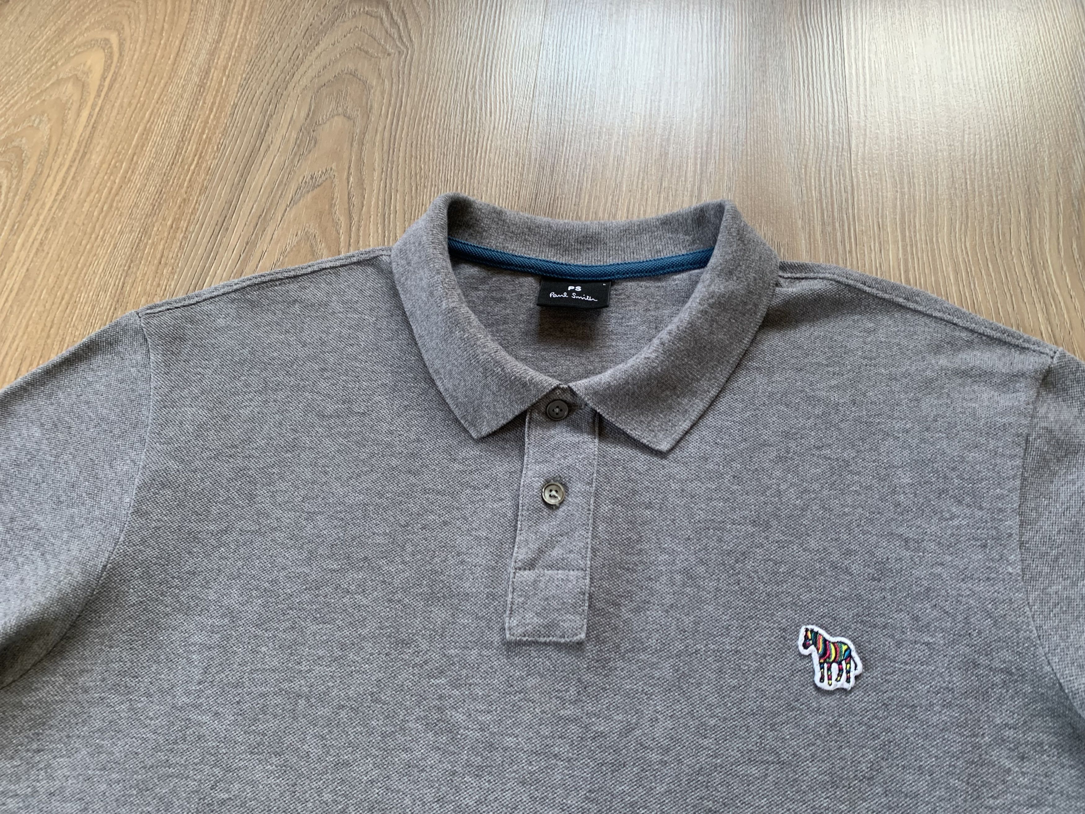 Paul Smith Paul Smith Mens Grey Cotton Polo Size US L / EU 52-54 / 3 - 4 Thumbnail