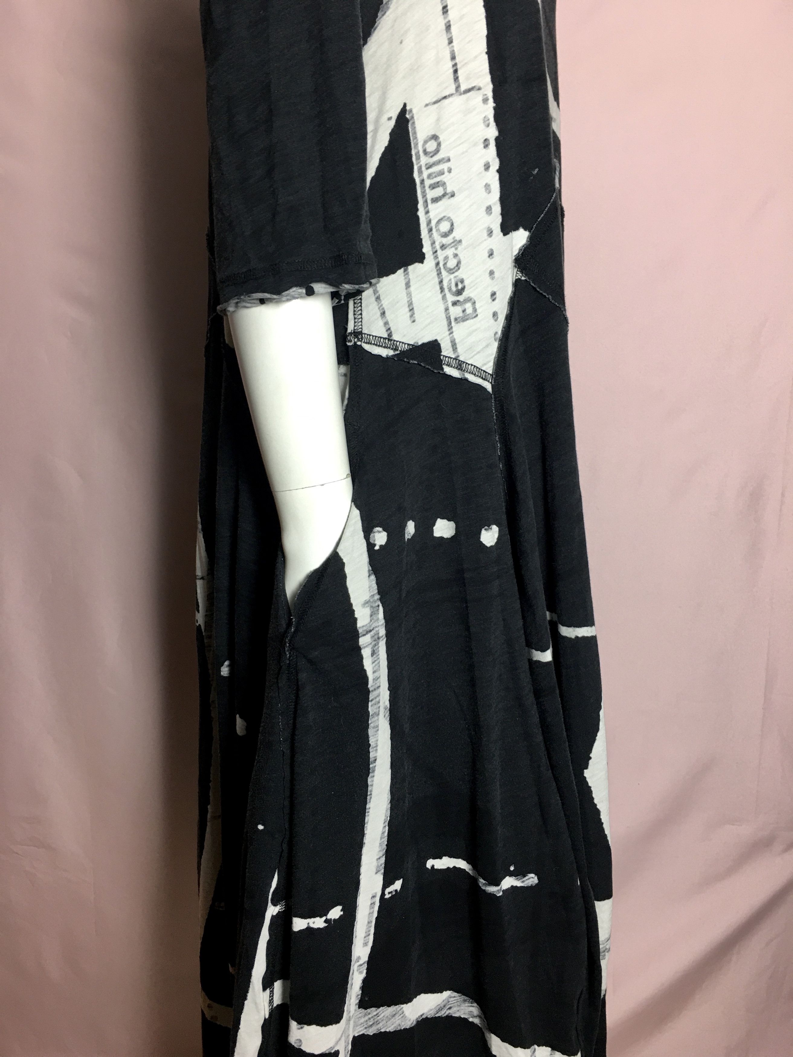 Rundholz Rundholz Avant-Garde Print Cotton Dress Size M / US 6-8 / IT 42-44 - 5 Thumbnail