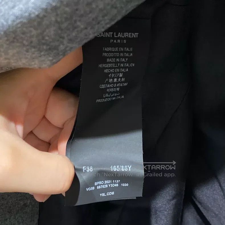 Saint Laurent Paris Saint Laurent Paris size 38 Gray Double-Breasted Wool Blaz Size M / US 6-8 / IT 42-44 - 4 Thumbnail