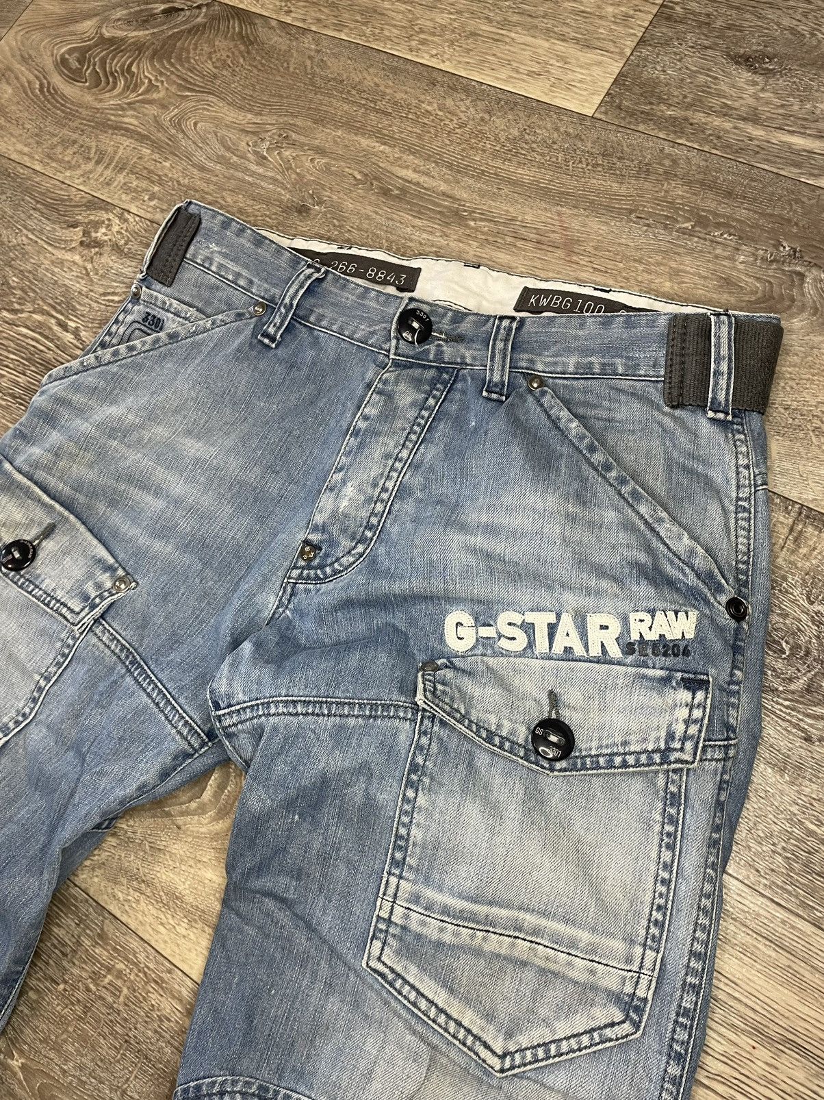 G-Star × Vintage G-star jeans big logo cargo pants Size US 32 / EU 48 - 6 Thumbnail