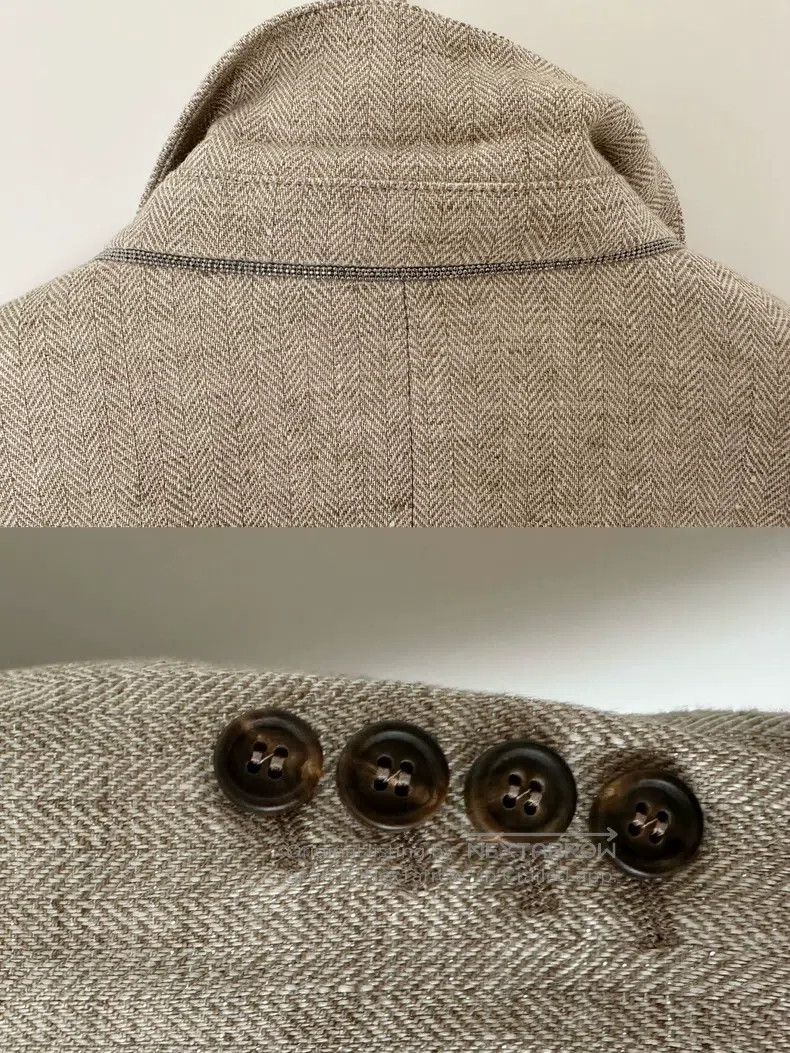 Brunello Cucinelli Brunello Cucinelli Ladies' Single-breasted Suit Jacket Size S / US 4 / IT 40 - 9 Thumbnail