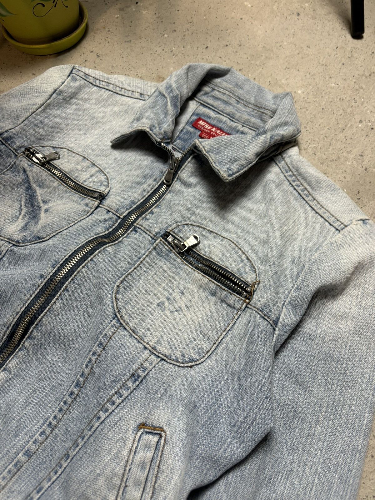 Japanese Brand × Vintage Vintage y2k miss kalinca multi pocket zip up jeans jacket Size M / US 6-8 / IT 42-44 - 2 Thumbnail