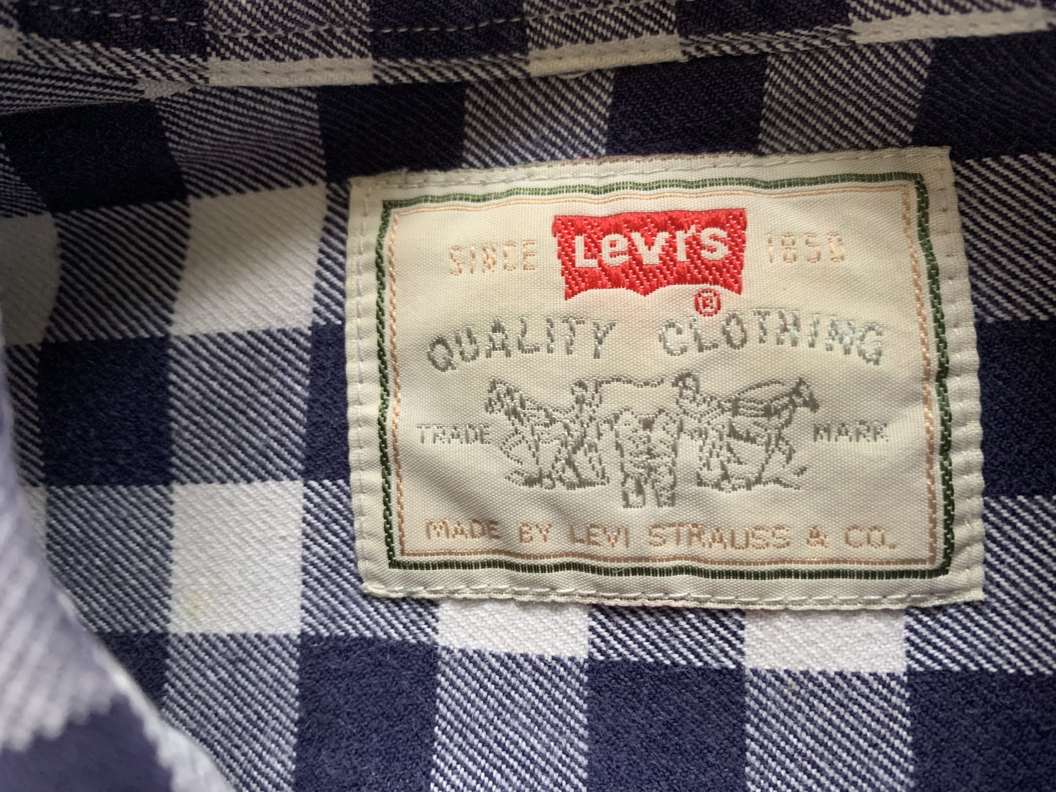 Levi's Vintage Clothing Rare Levi's Mens Button Up Long Sleeve Plaid Shirt Size US L / EU 52-54 / 3 - 6 Thumbnail