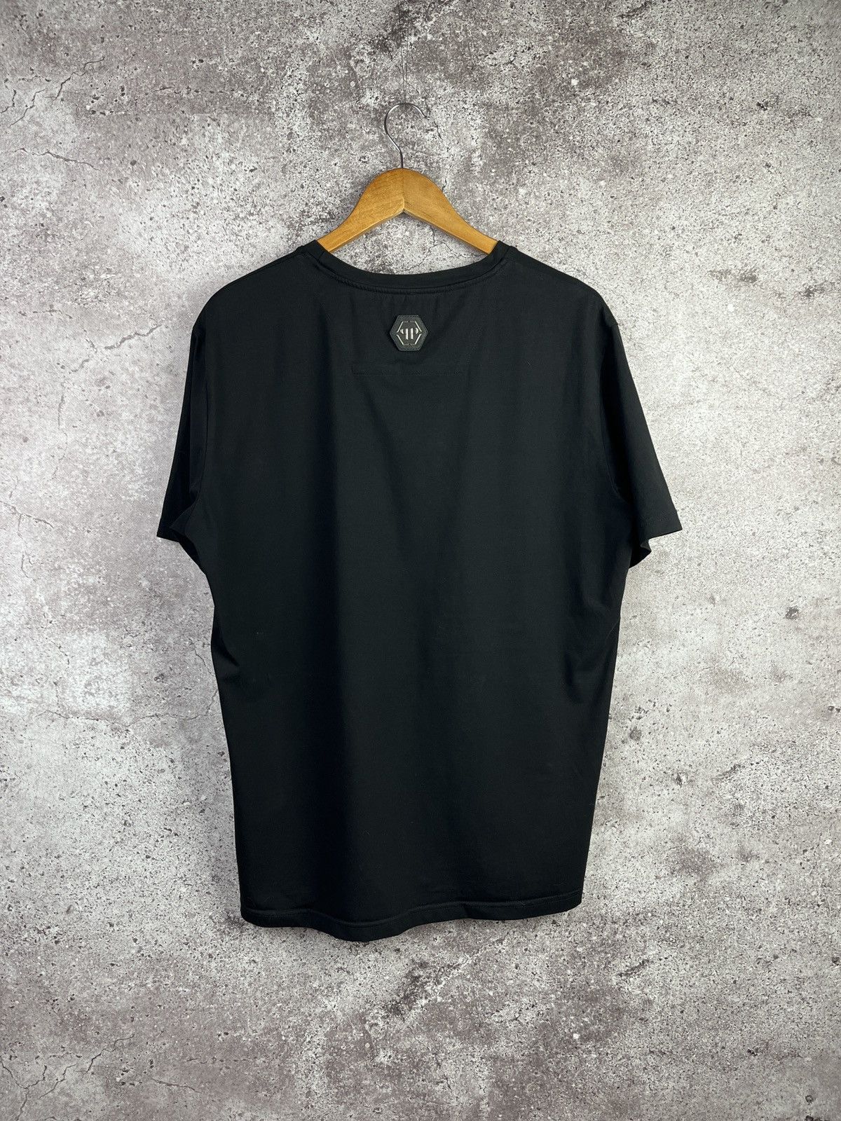 Philipp Plein Skull Rhinestone T-Shirt Black Platinum Cut LuxuryStreetwear Size US XL / EU 56 / 4 - 2 Thumbnail