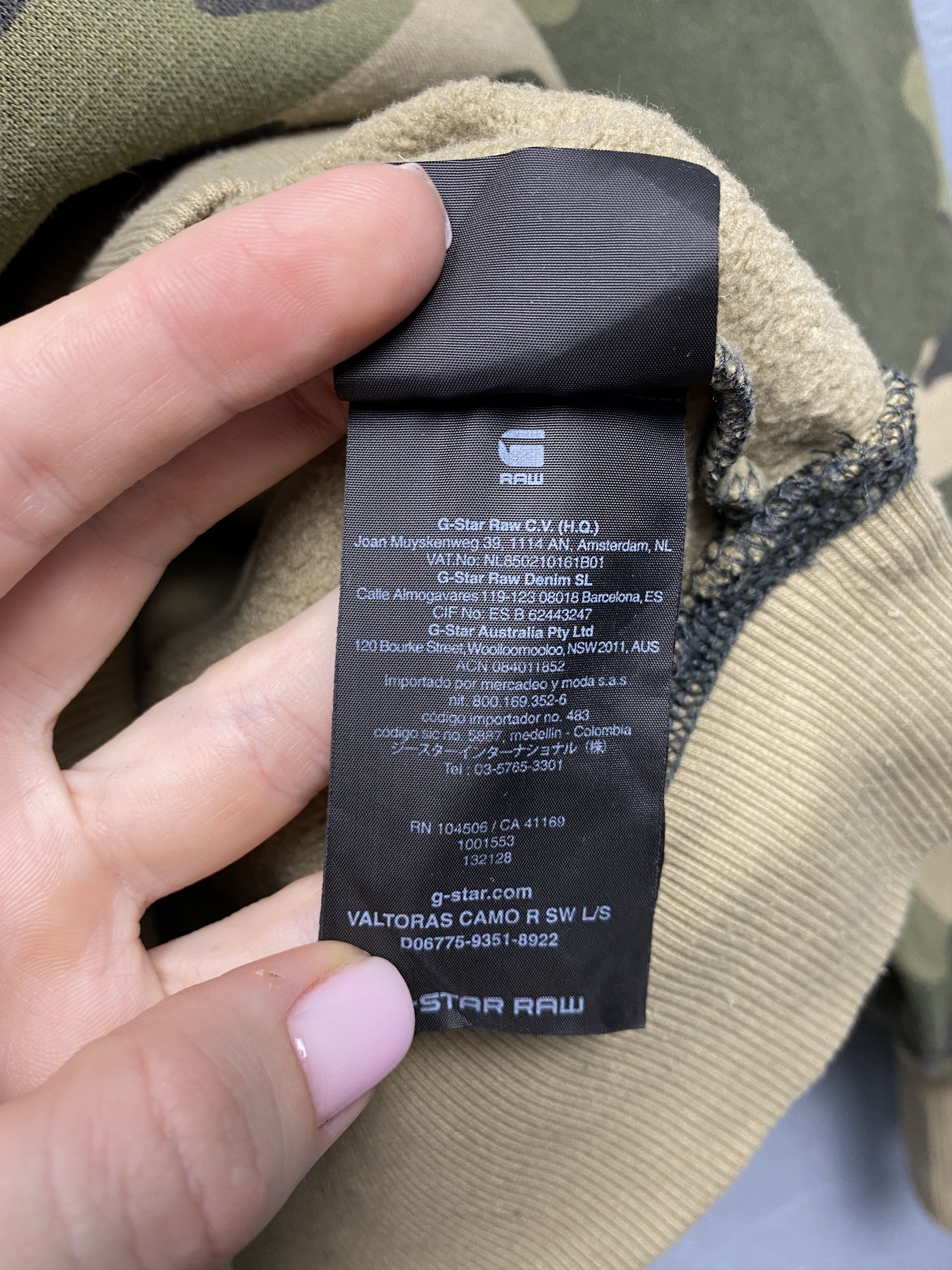 G-Star G Star Raw Vintage Mens Valtoras Camo Crew Neck Sweatshirt Size US M / EU 48-50 / 2 - 5 Thumbnail
